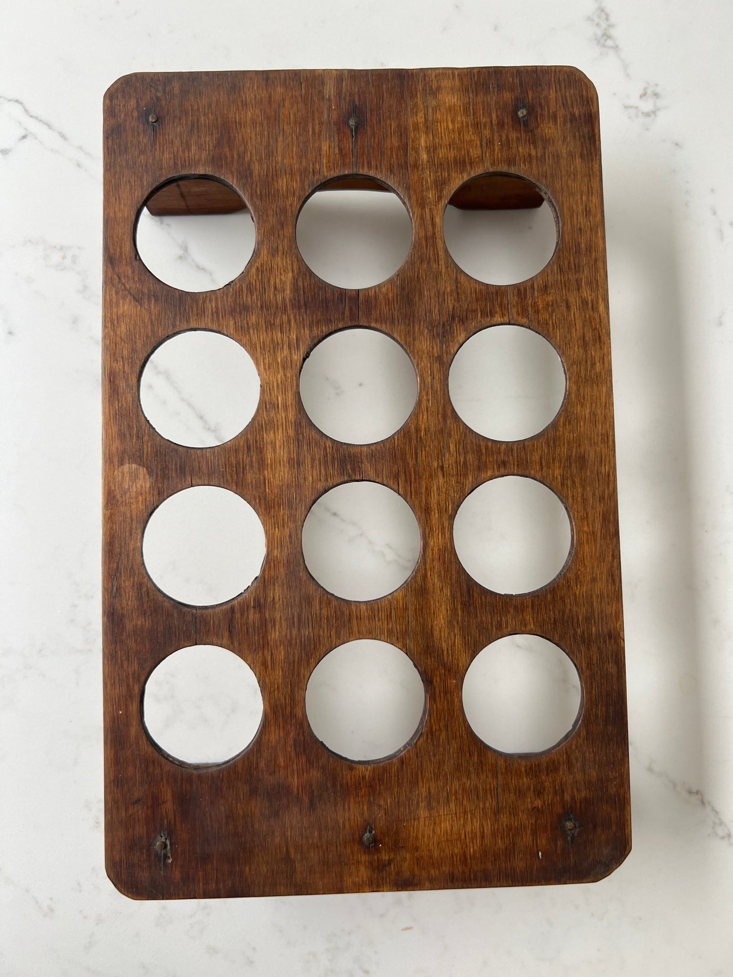 Vintage Wooden Egg Rack