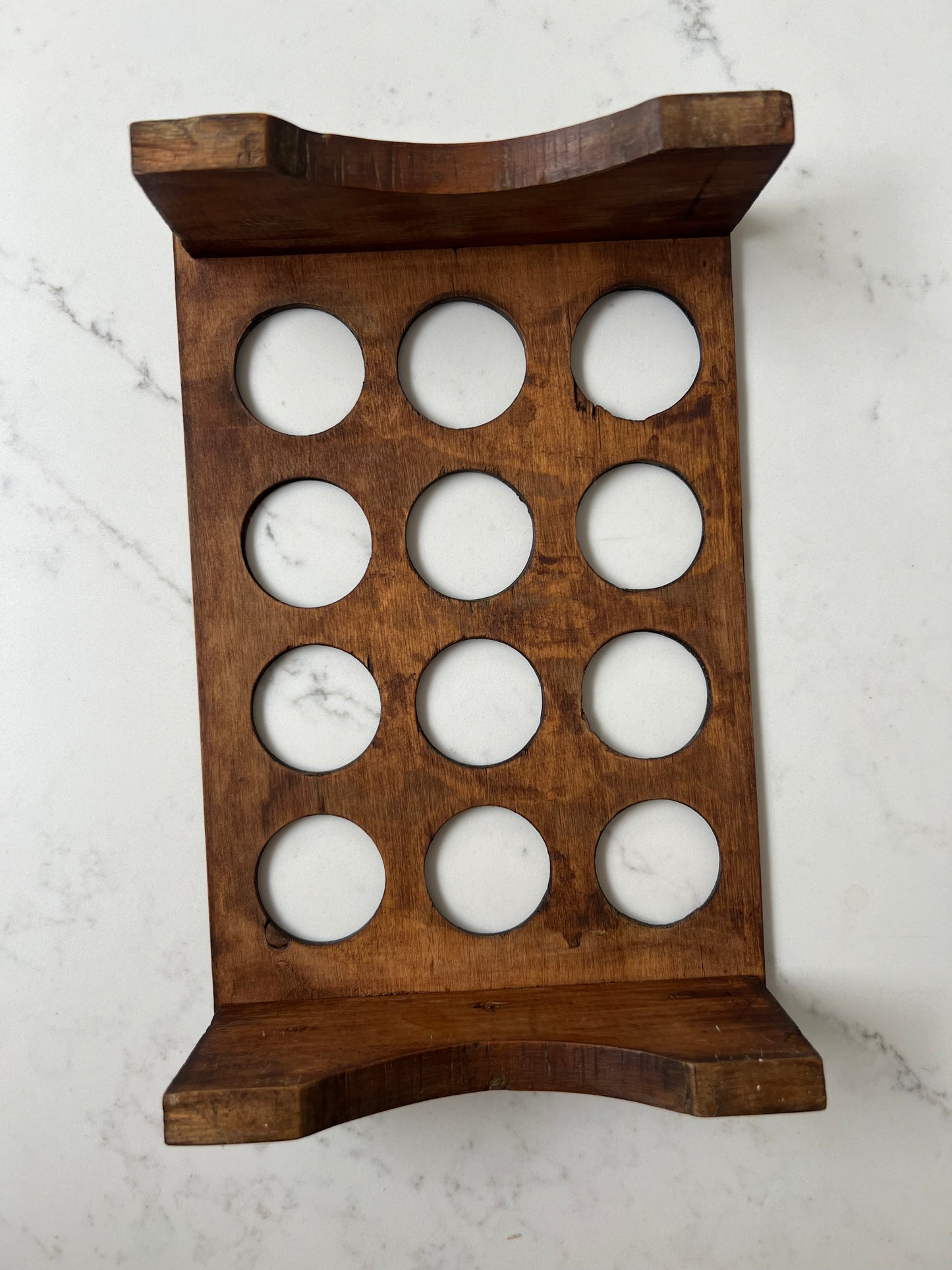 Vintage Wooden Egg Rack