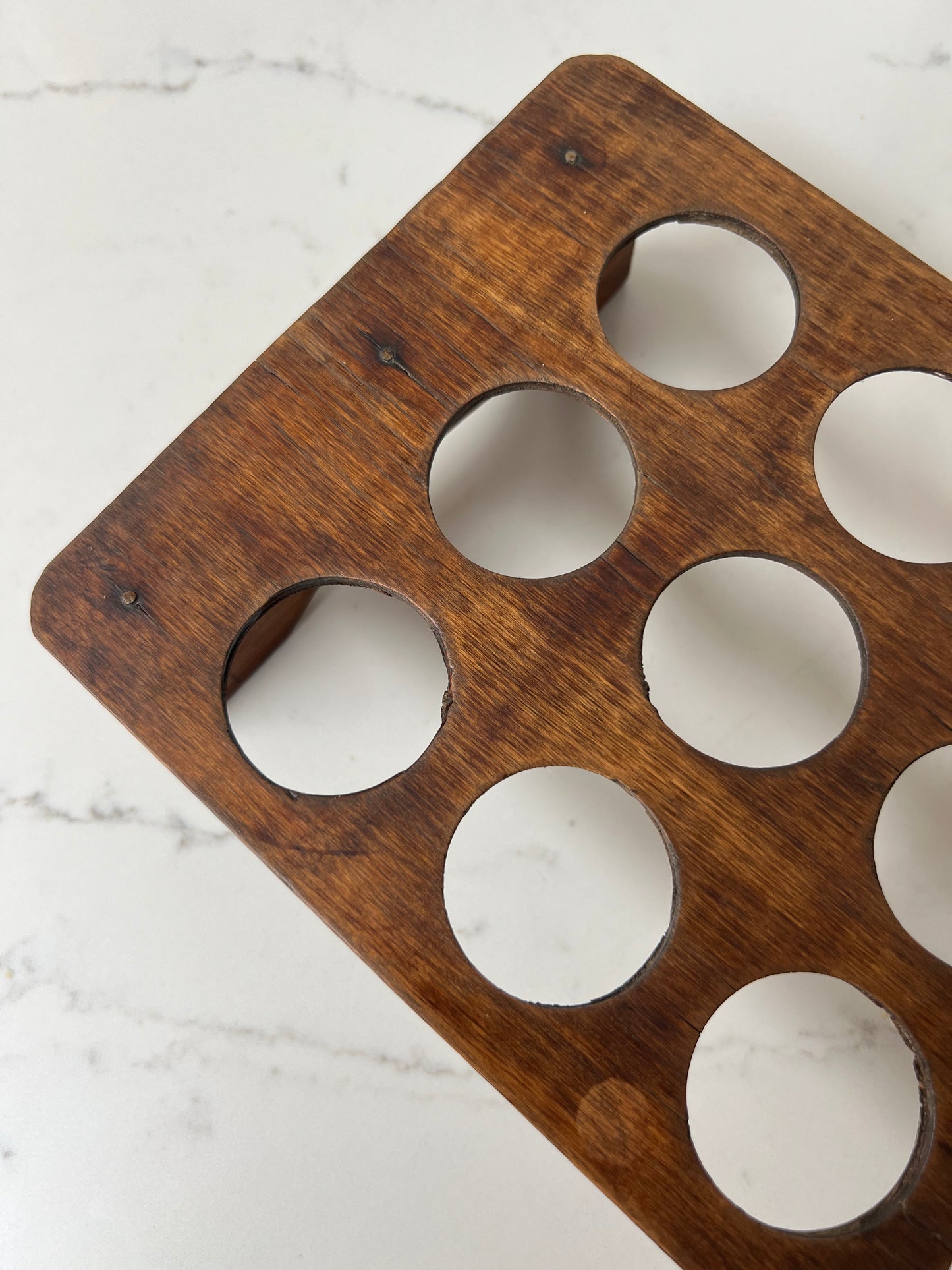 Vintage Wooden Egg Rack