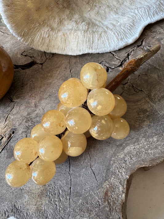 Vintage Italian Alabaster Grapes