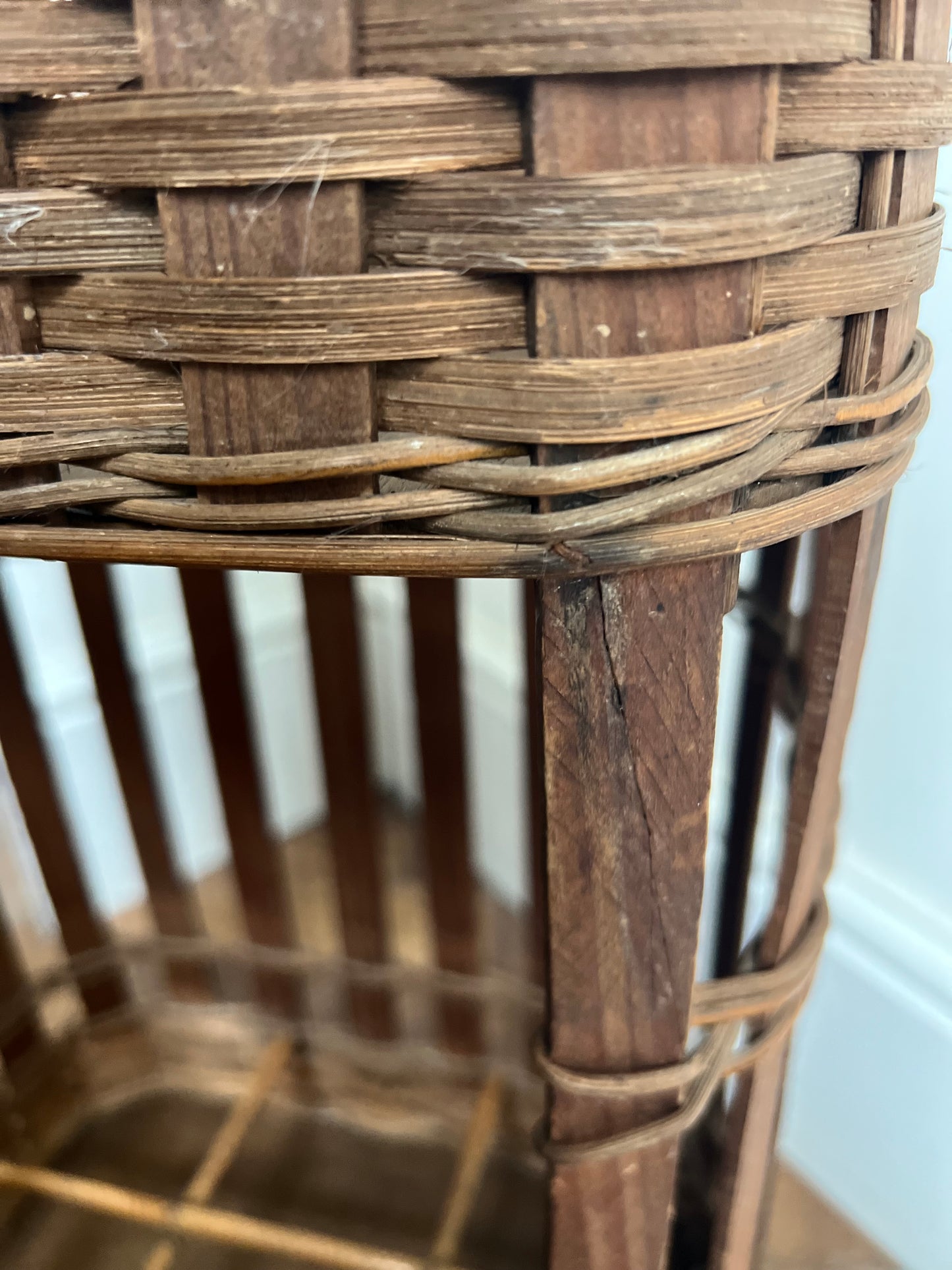 Vintage French Bread / Bottle Basket