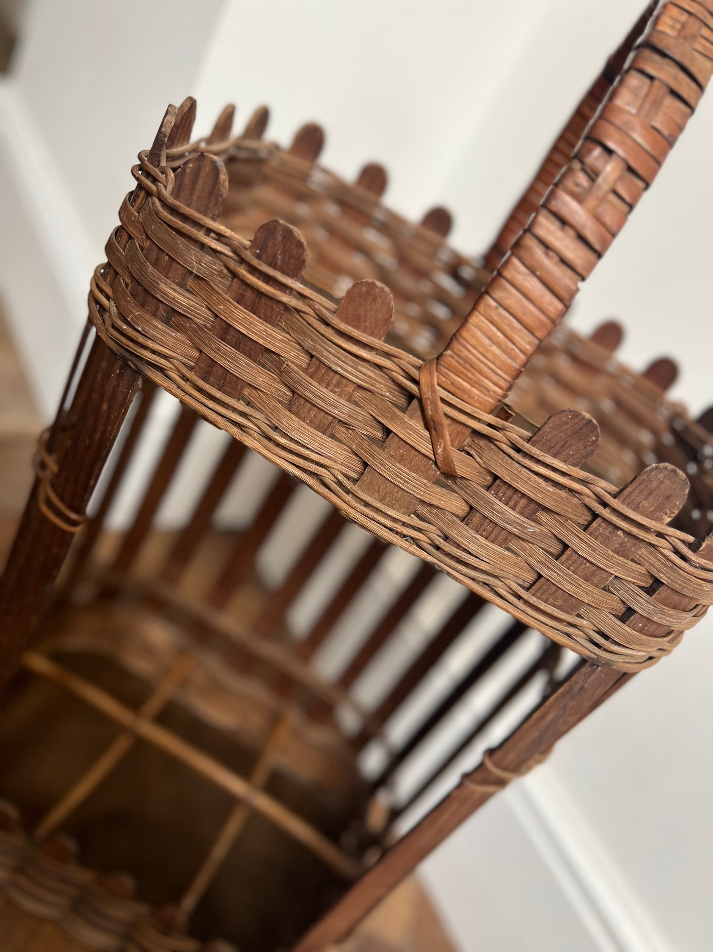 Vintage French Bread / Bottle Basket