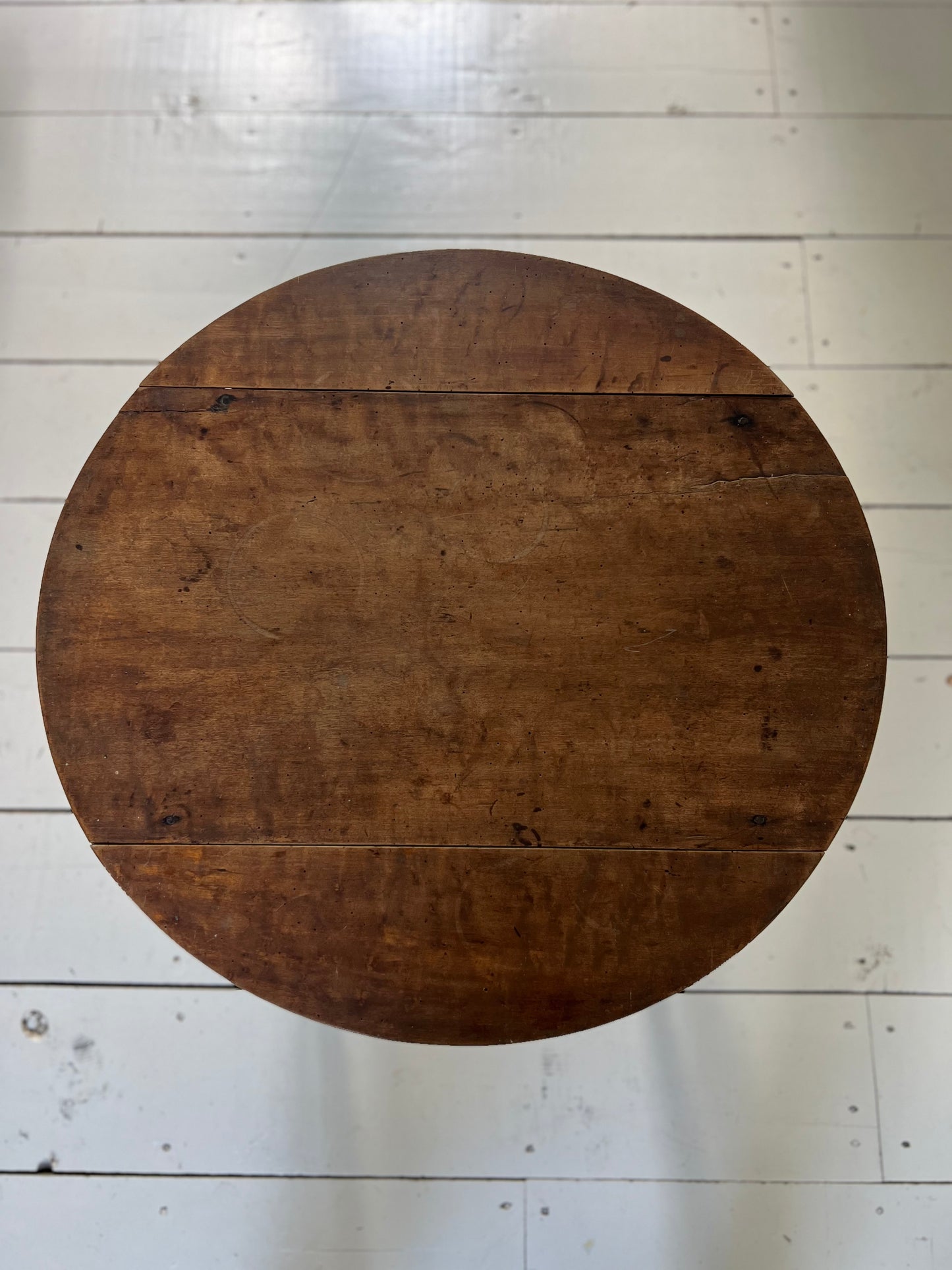 Antique French Fruitwood Bobbin Side Table