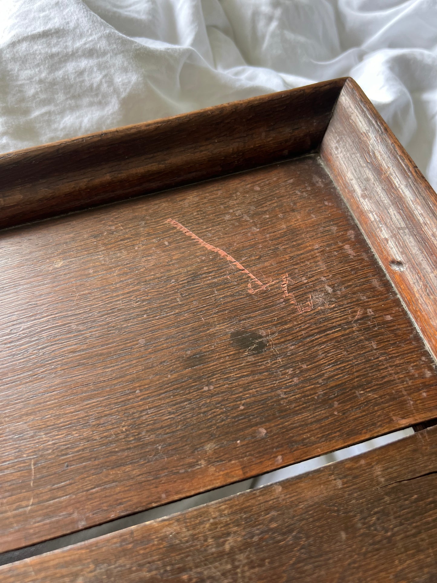 Vintage Wooden Bed Tray