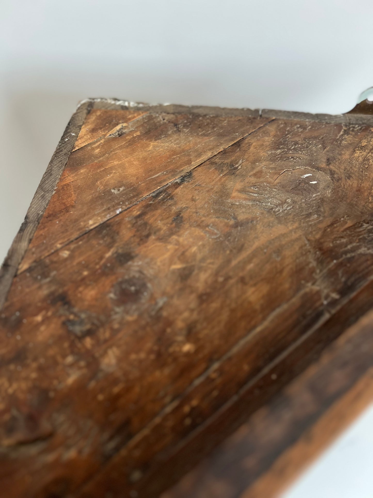 Antique Oak Corner Shelves