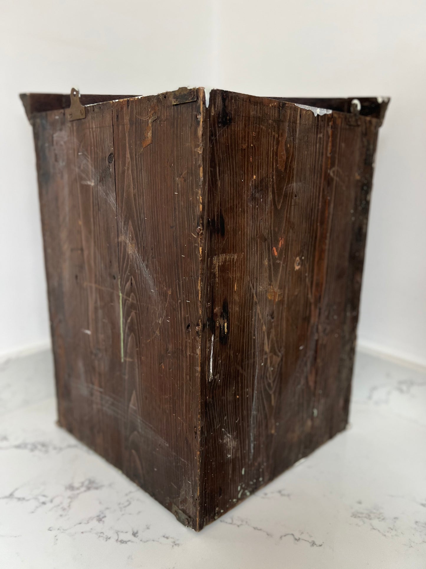 Antique Oak Corner Shelves