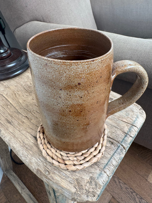 Set Of 5 Vintage French Stoneware Mugs