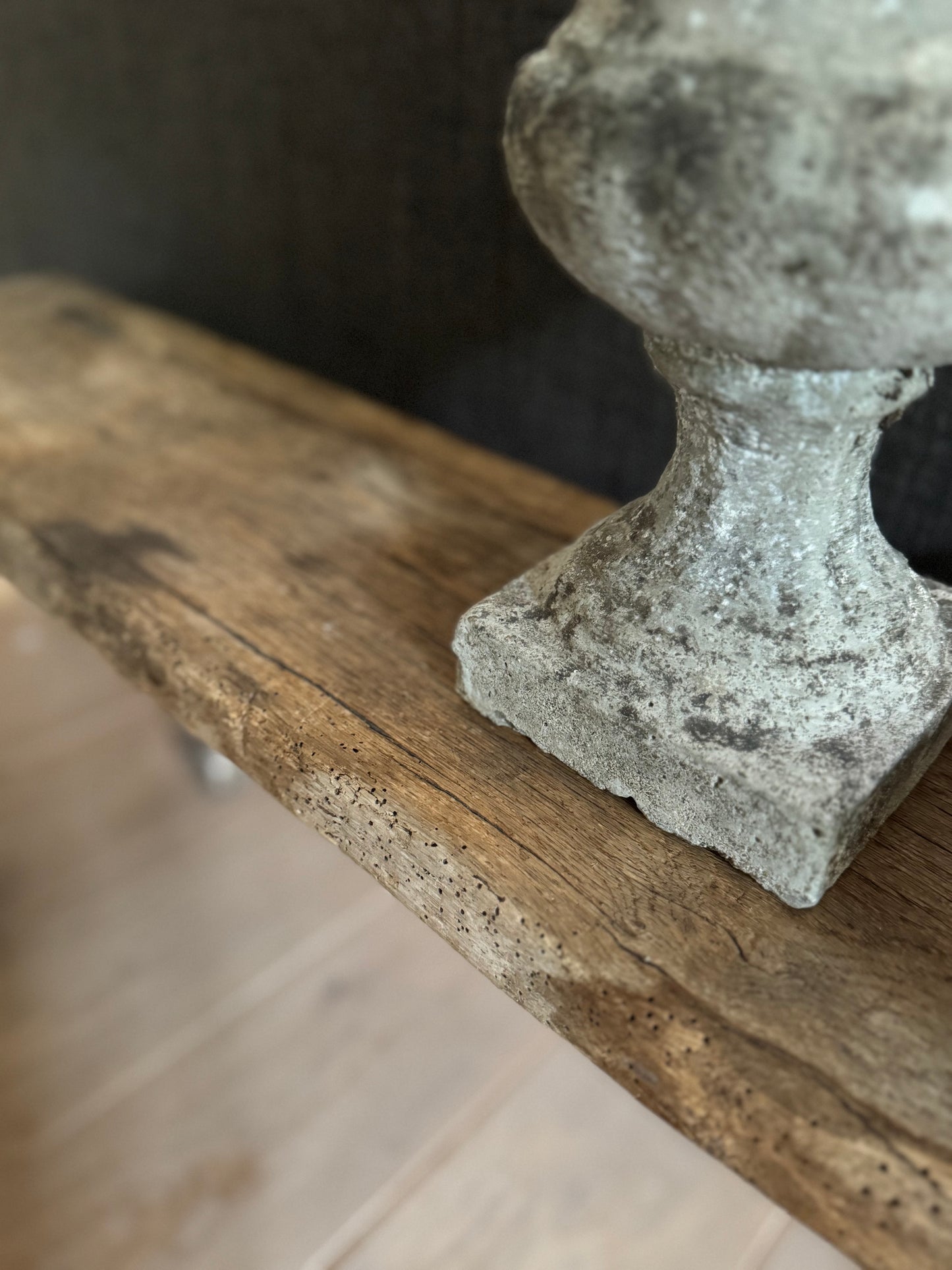 Vintage Large Primitive Pig Bench