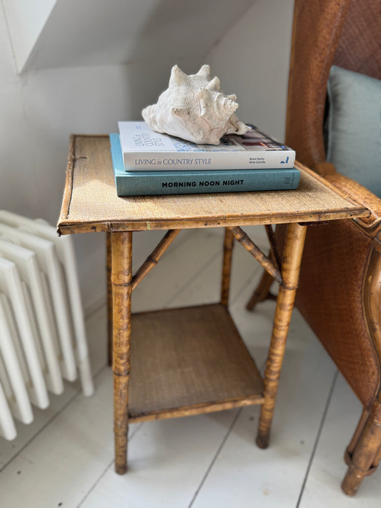 Victorian Tortoiseshell Bamboo Side Table