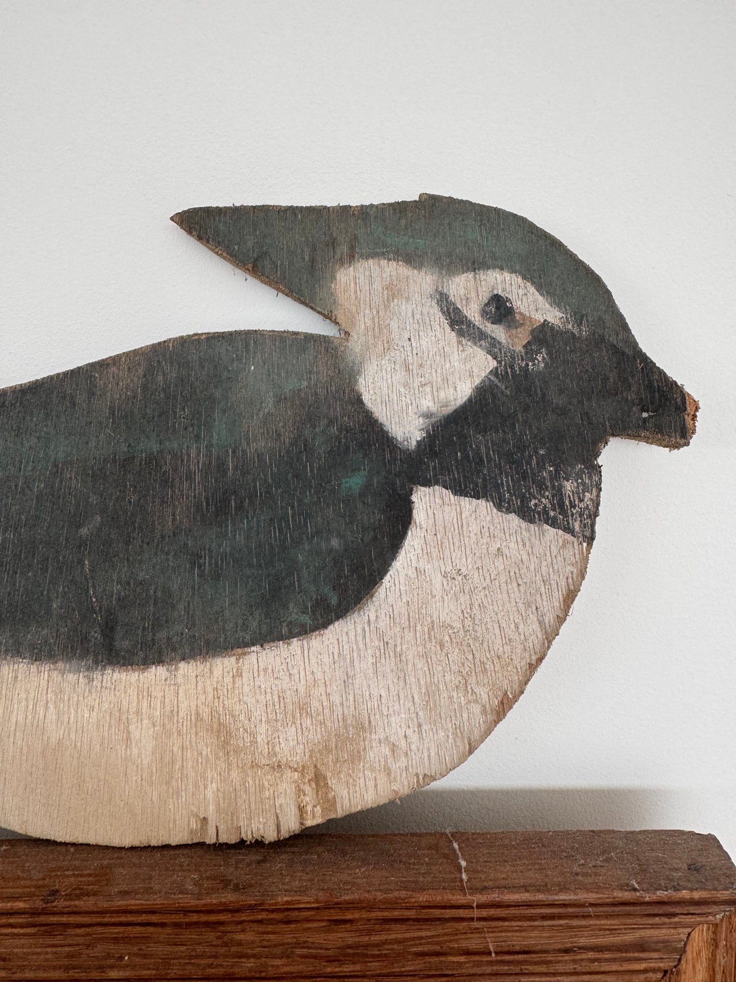 Vintage French Handmade Lapwing Decoy