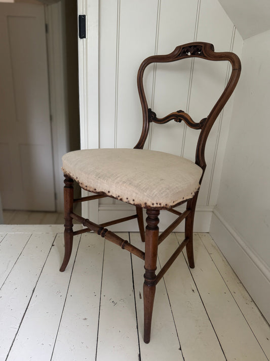 Vintage Victorian Balloon Back Chair