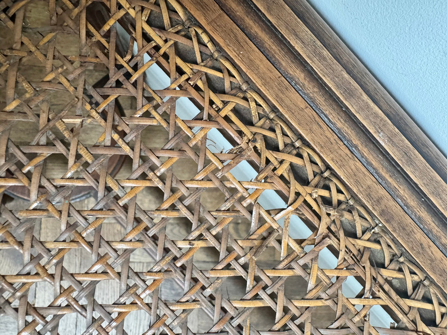 Antique French Caned Bench