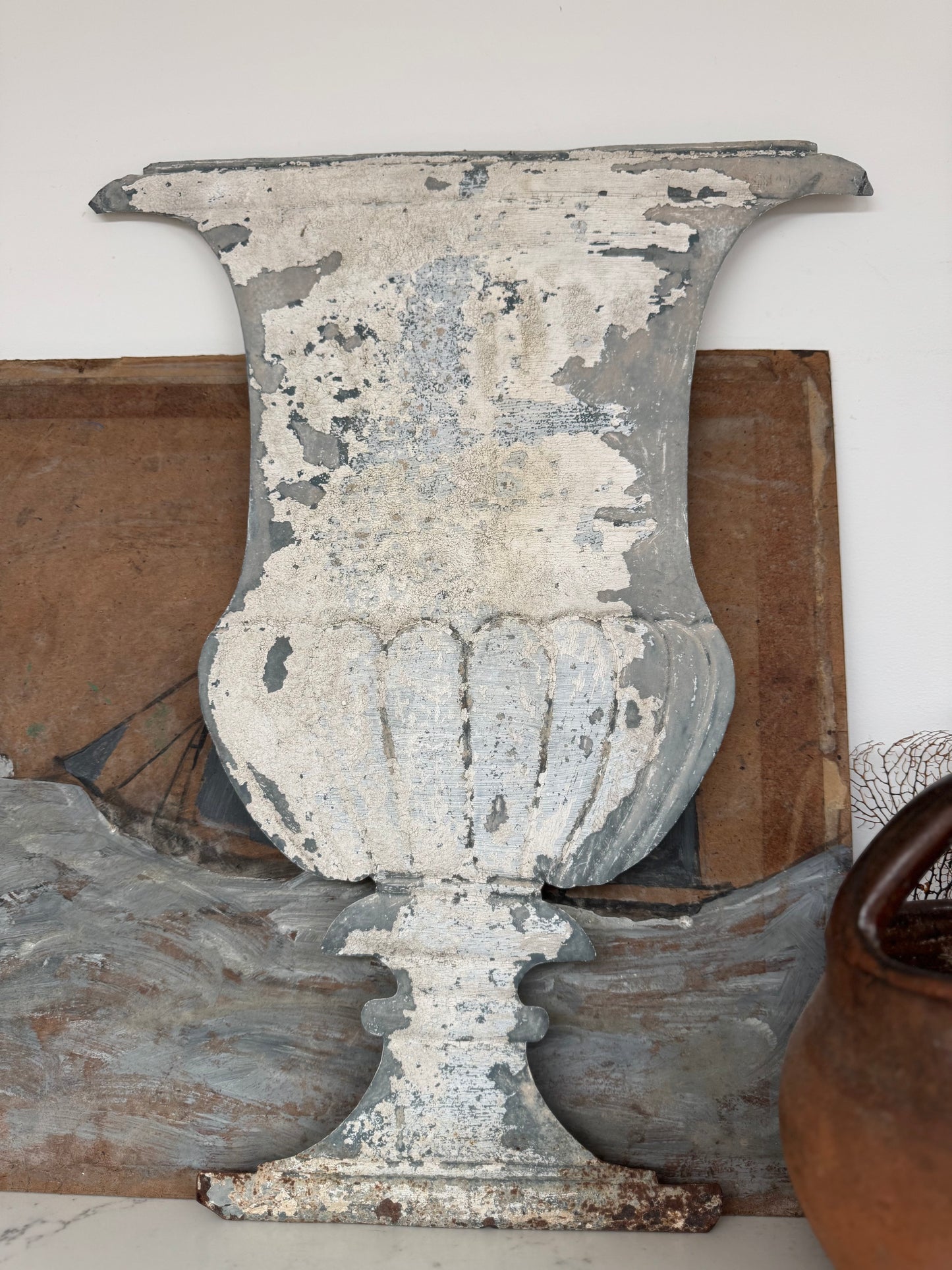 Vintage French Urn Sign