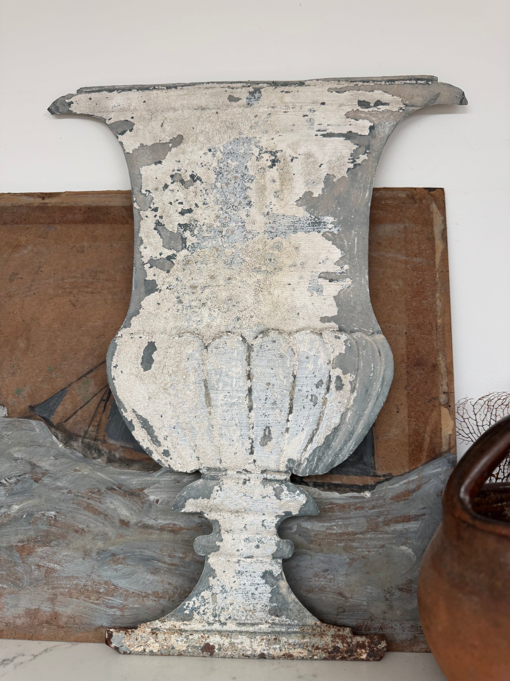 Vintage French Urn Sign