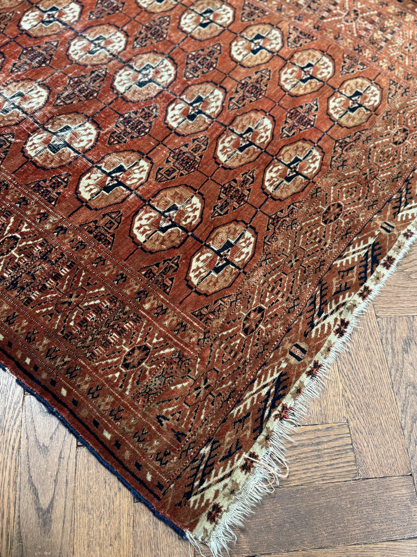 Early 1900's Turkomen Rug Hand Knotted Rug