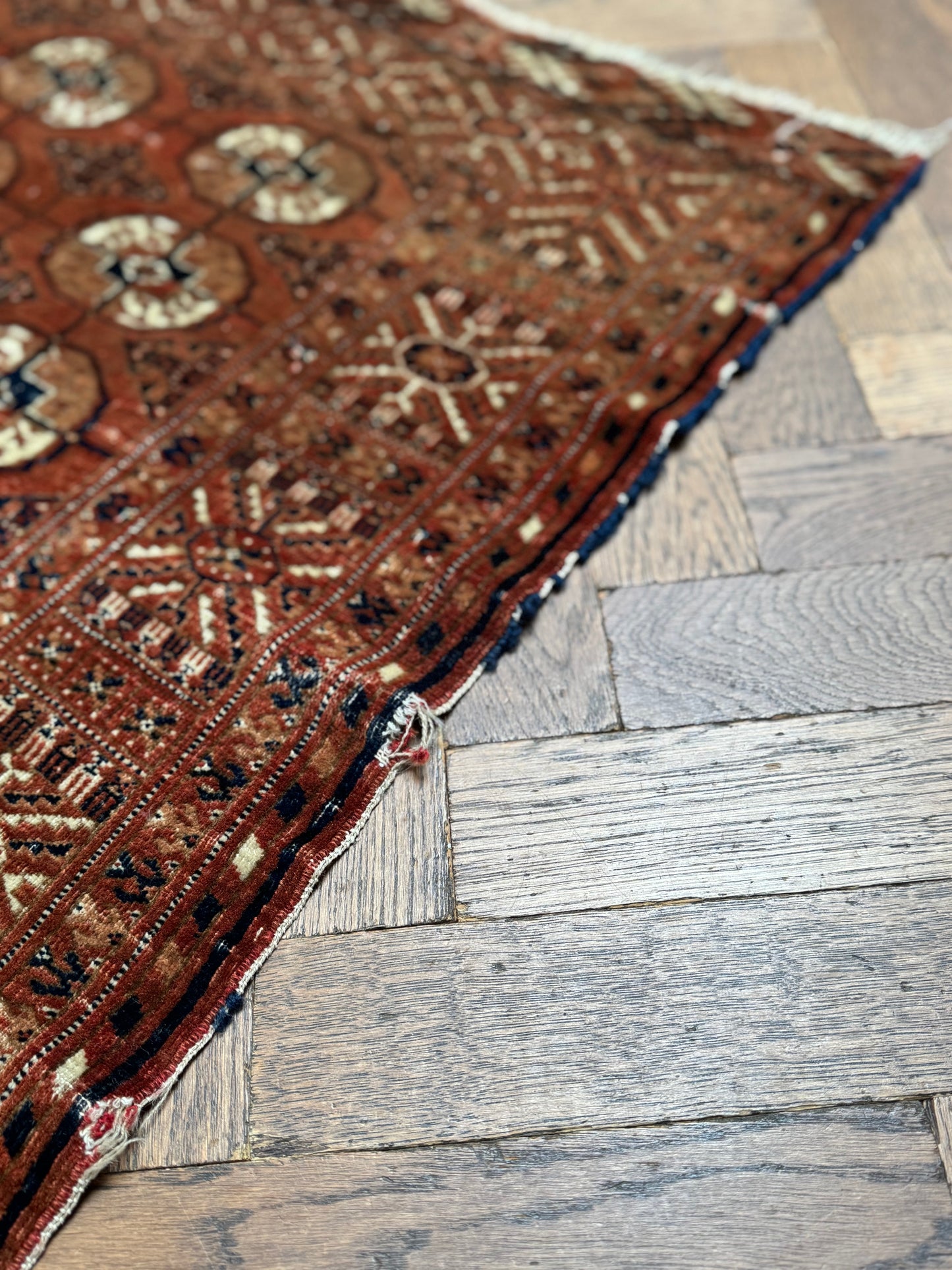 Early 1900's Turkomen Rug Hand Knotted Rug