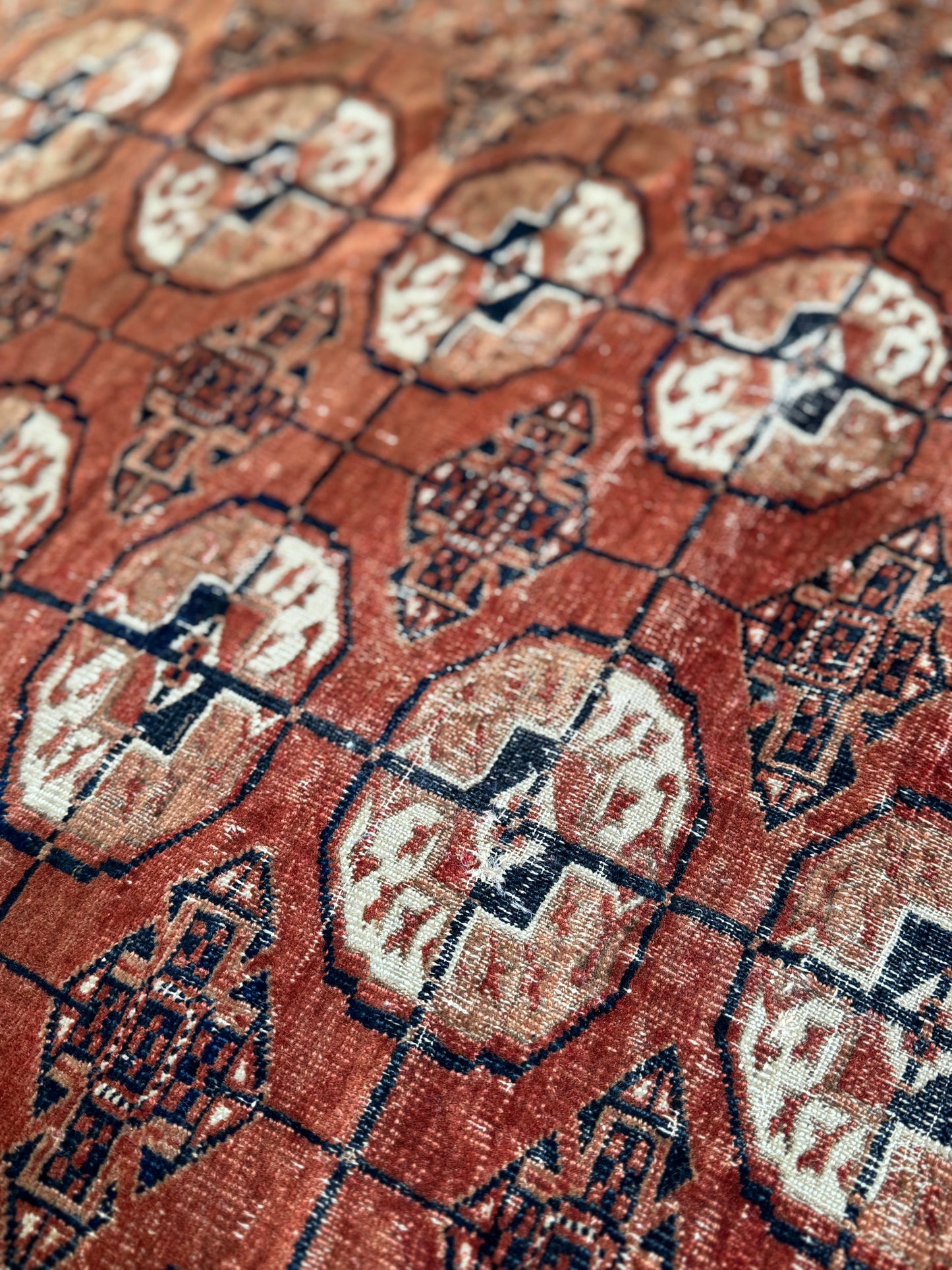 Early 1900's Turkomen Rug Hand Knotted Rug