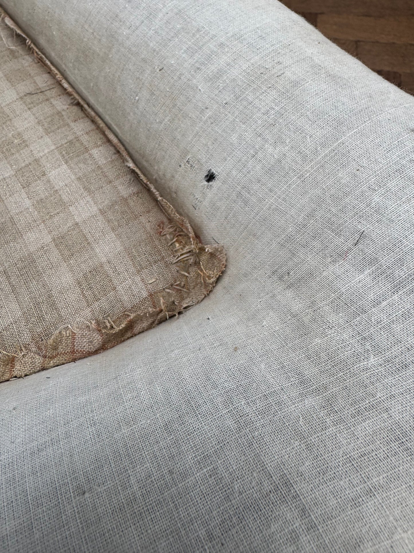 Antique Louis XVI Style Footstool Ottoman