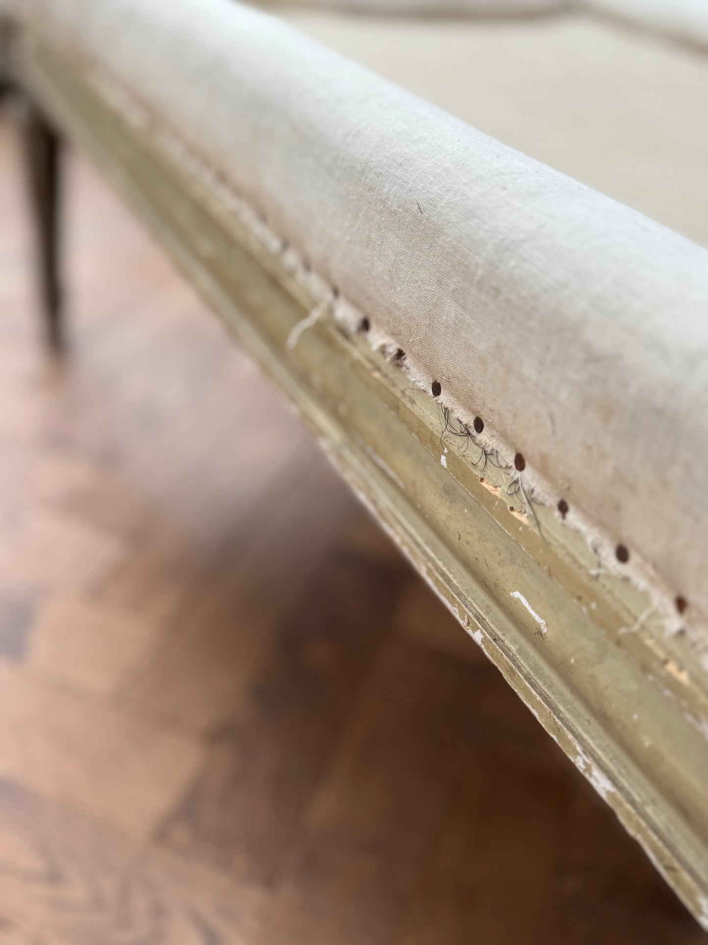 Antique Louis XVI Style Footstool Ottoman