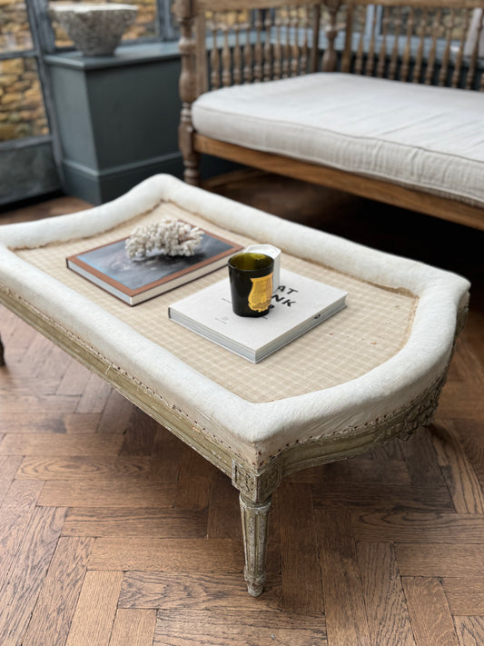 Antique Louis XVI Style Footstool Ottoman