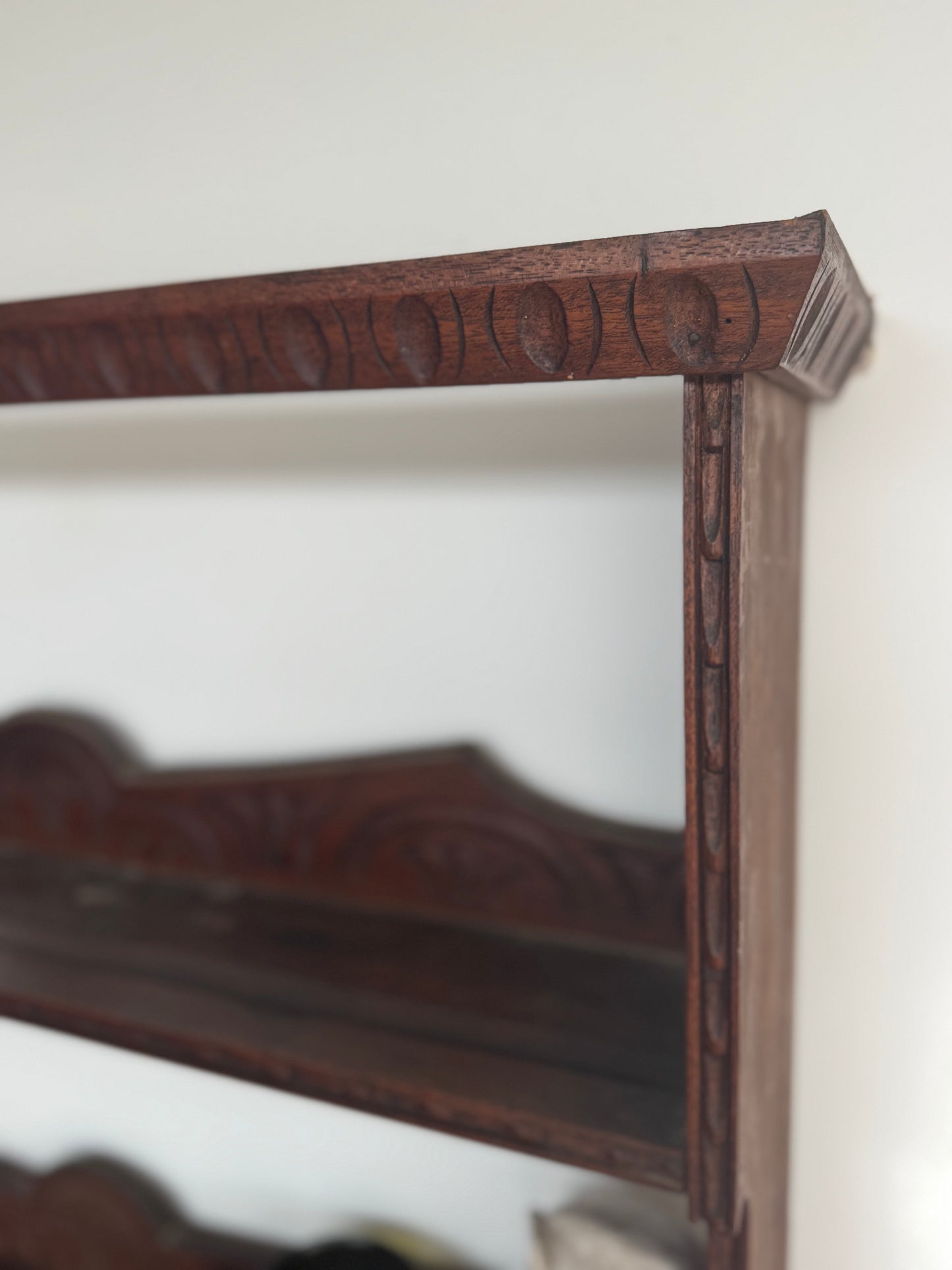 Antique Carved 19th Century Oak Dresser