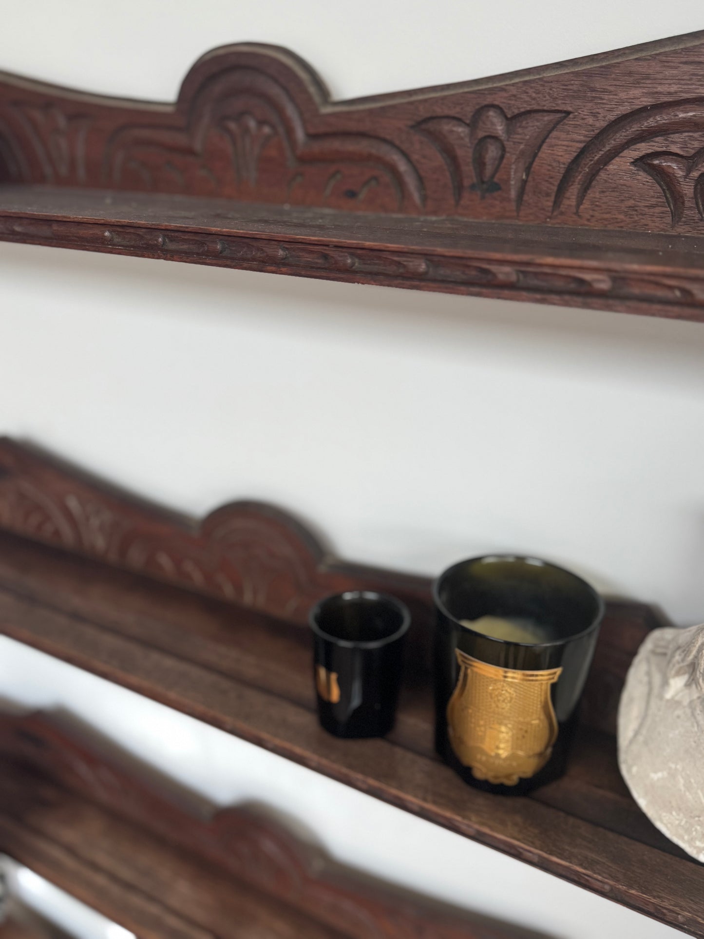 Antique Carved 19th Century Oak Dresser