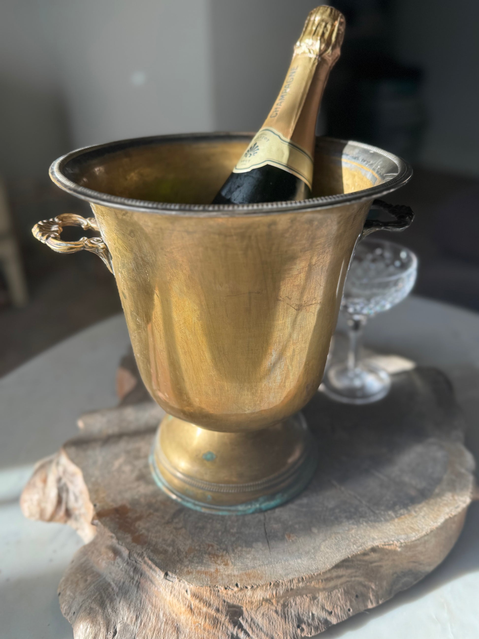 Vintage French Copper Wine/Ice Bucket
