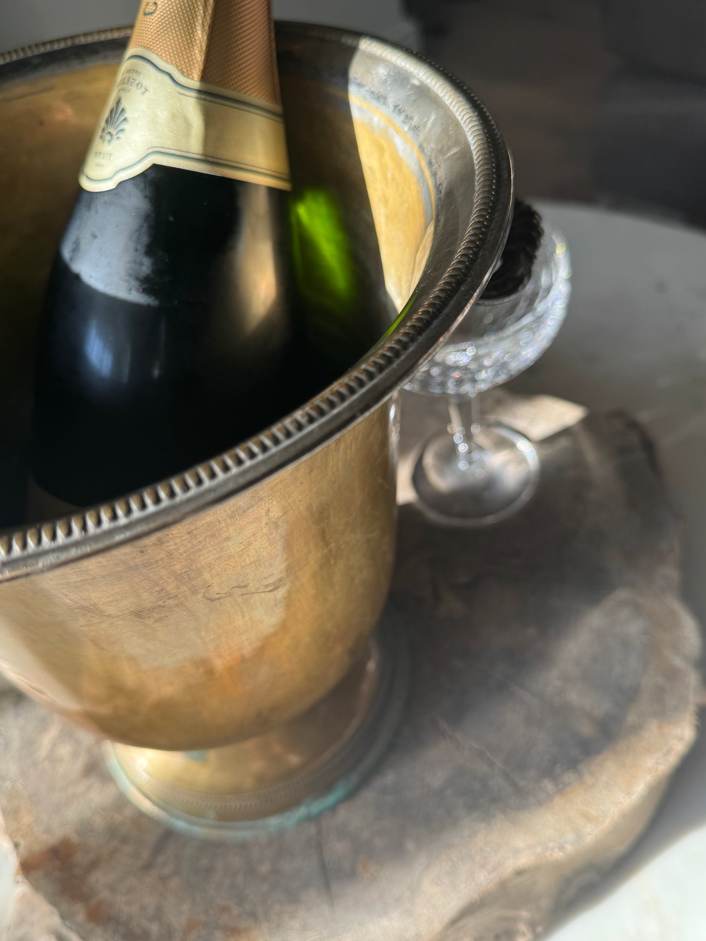 Vintage French Copper Wine/Ice Bucket