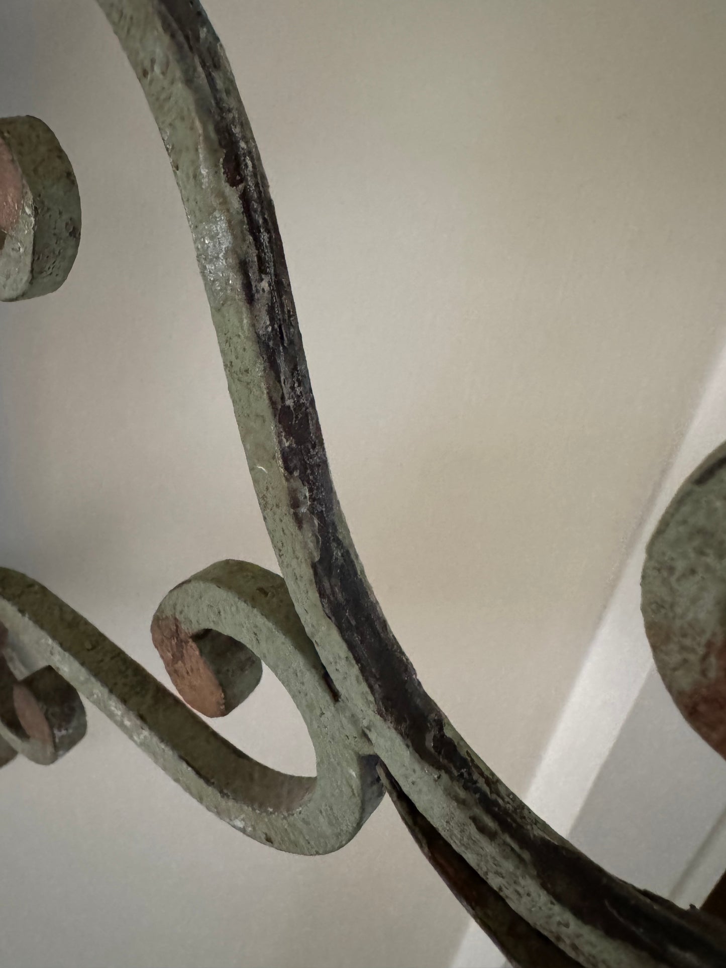 Pair Of Antique French Wrought Iron Candle Wall Sconces