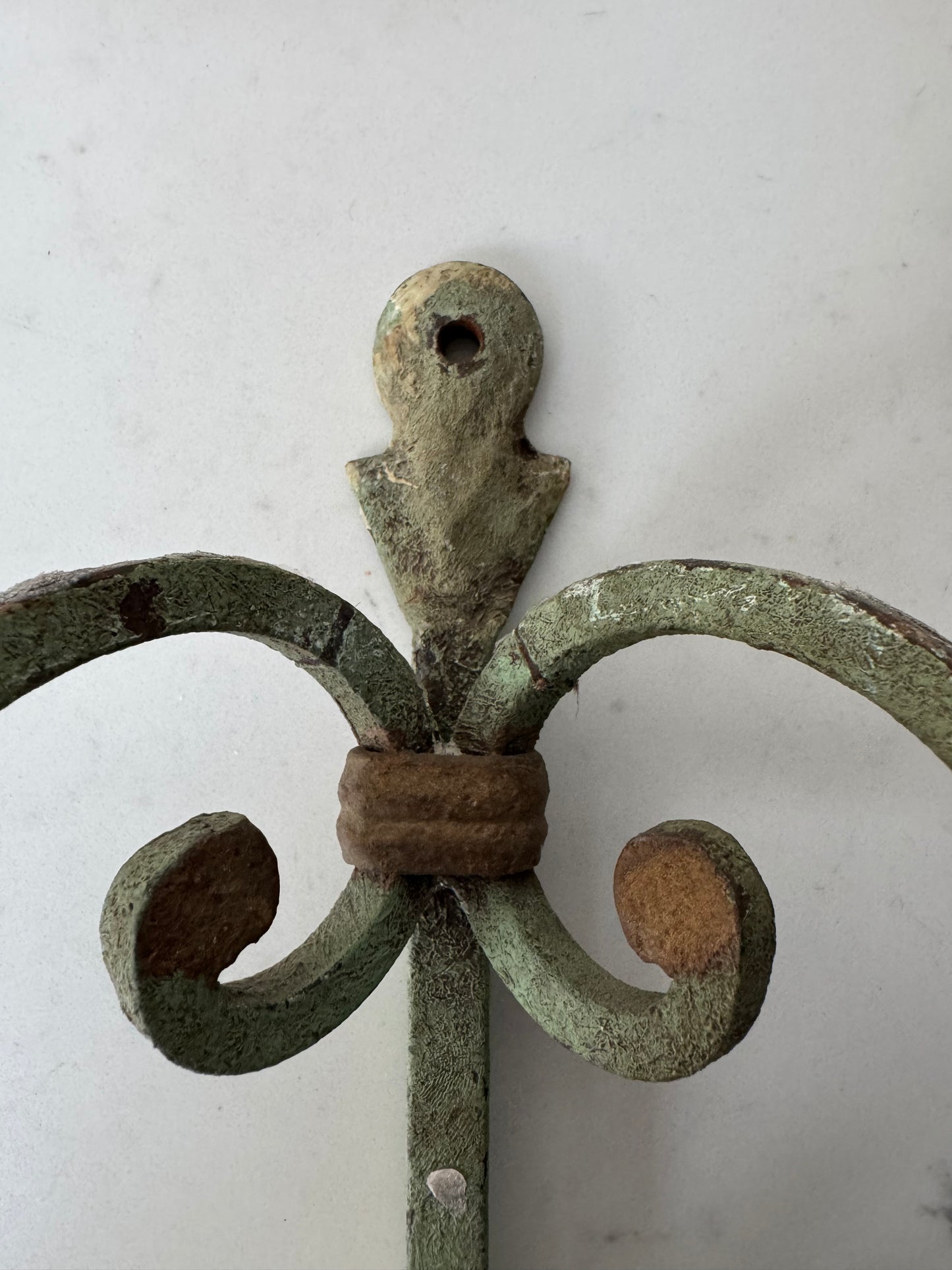 Pair Of Antique French Wrought Iron Candle Wall Sconces