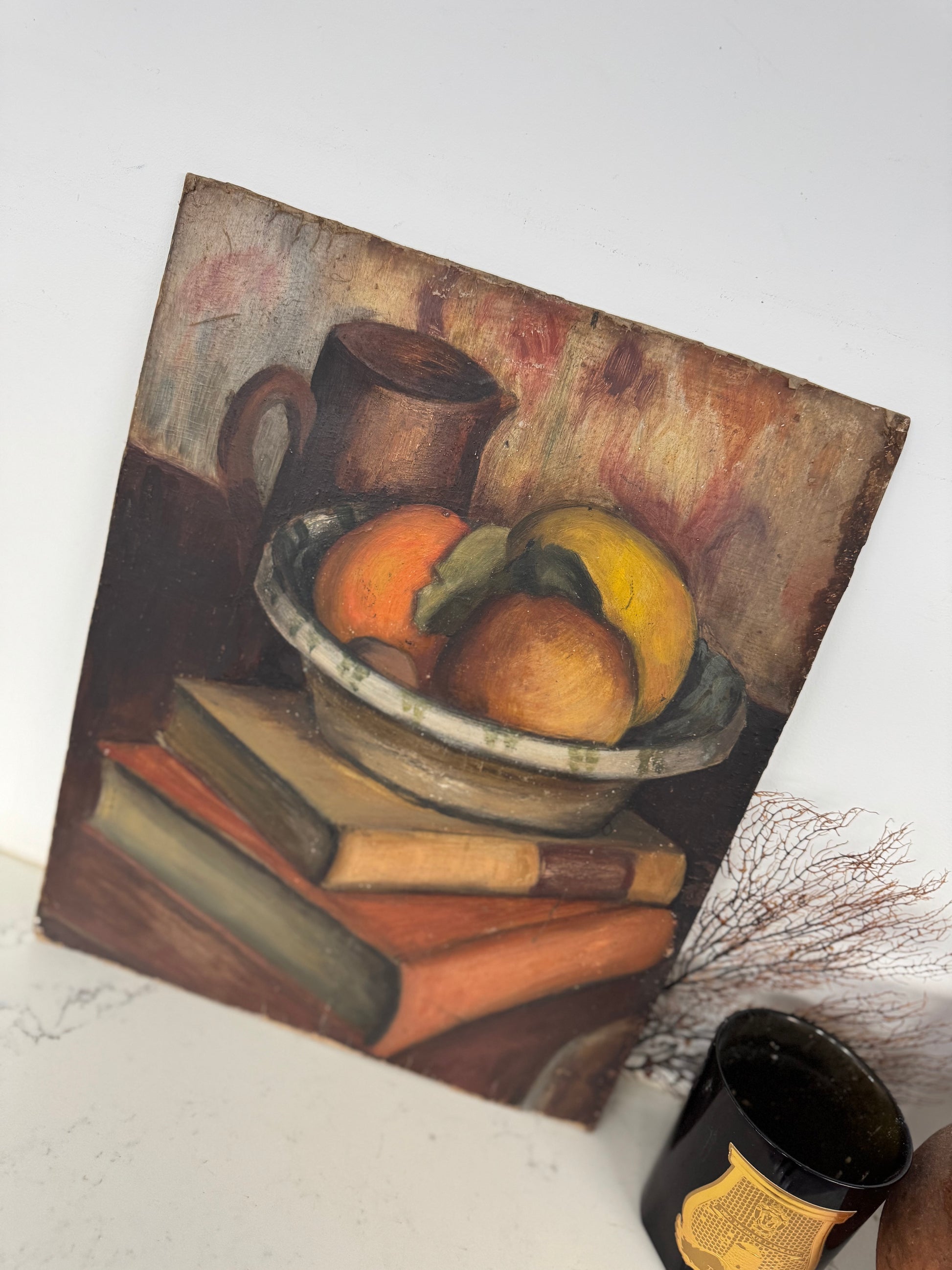 Mid Century Still Life, Double Sided Acrylic On Board