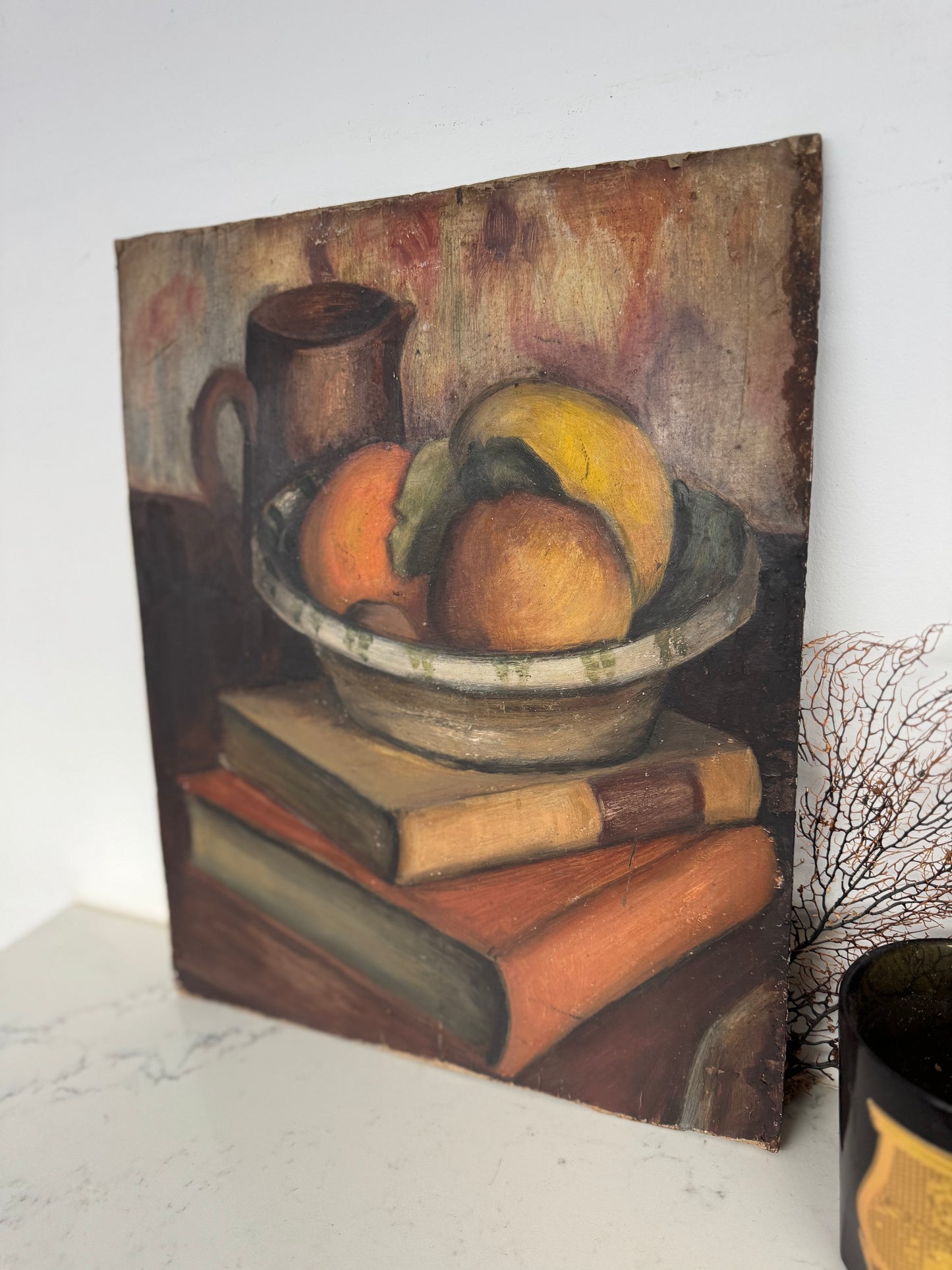 Mid Century Still Life, Double Sided Acrylic On Board