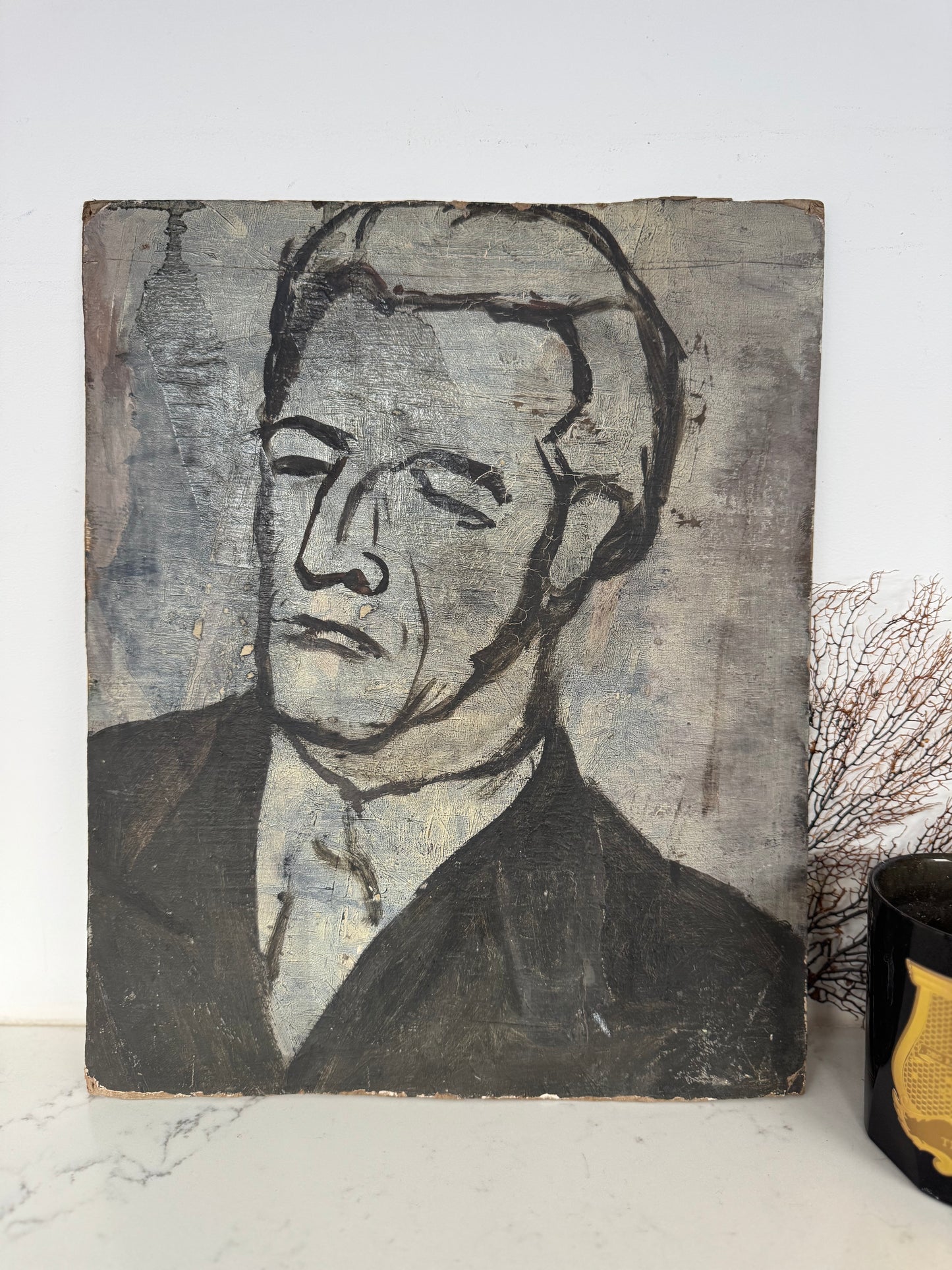 Mid Century Still Life, Double Sided Acrylic On Board