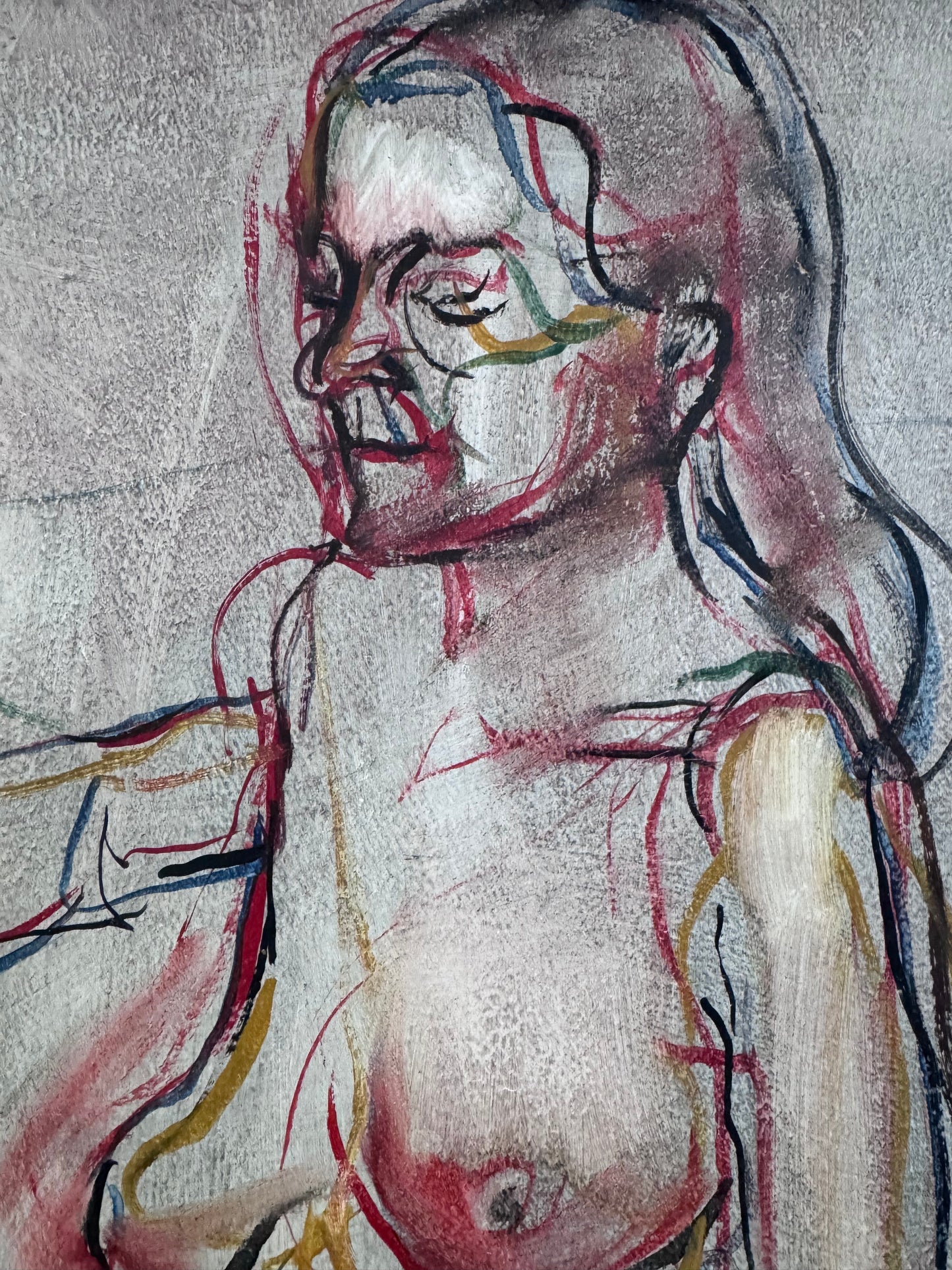 Mid Century Nude Framed