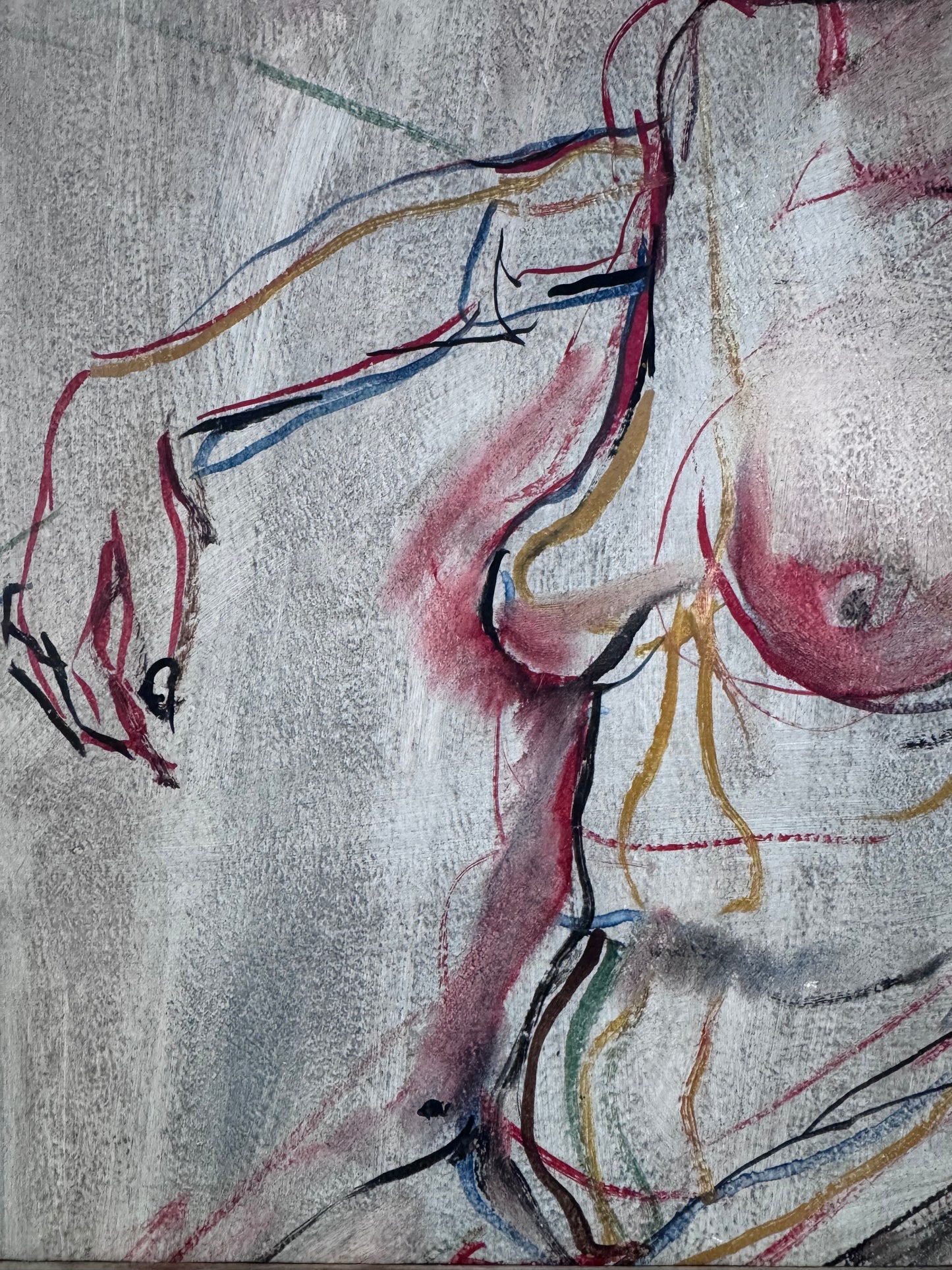 Mid Century Nude Framed