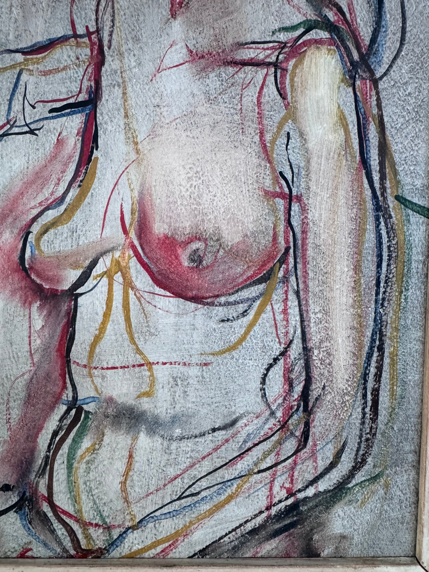 Mid Century Nude Framed