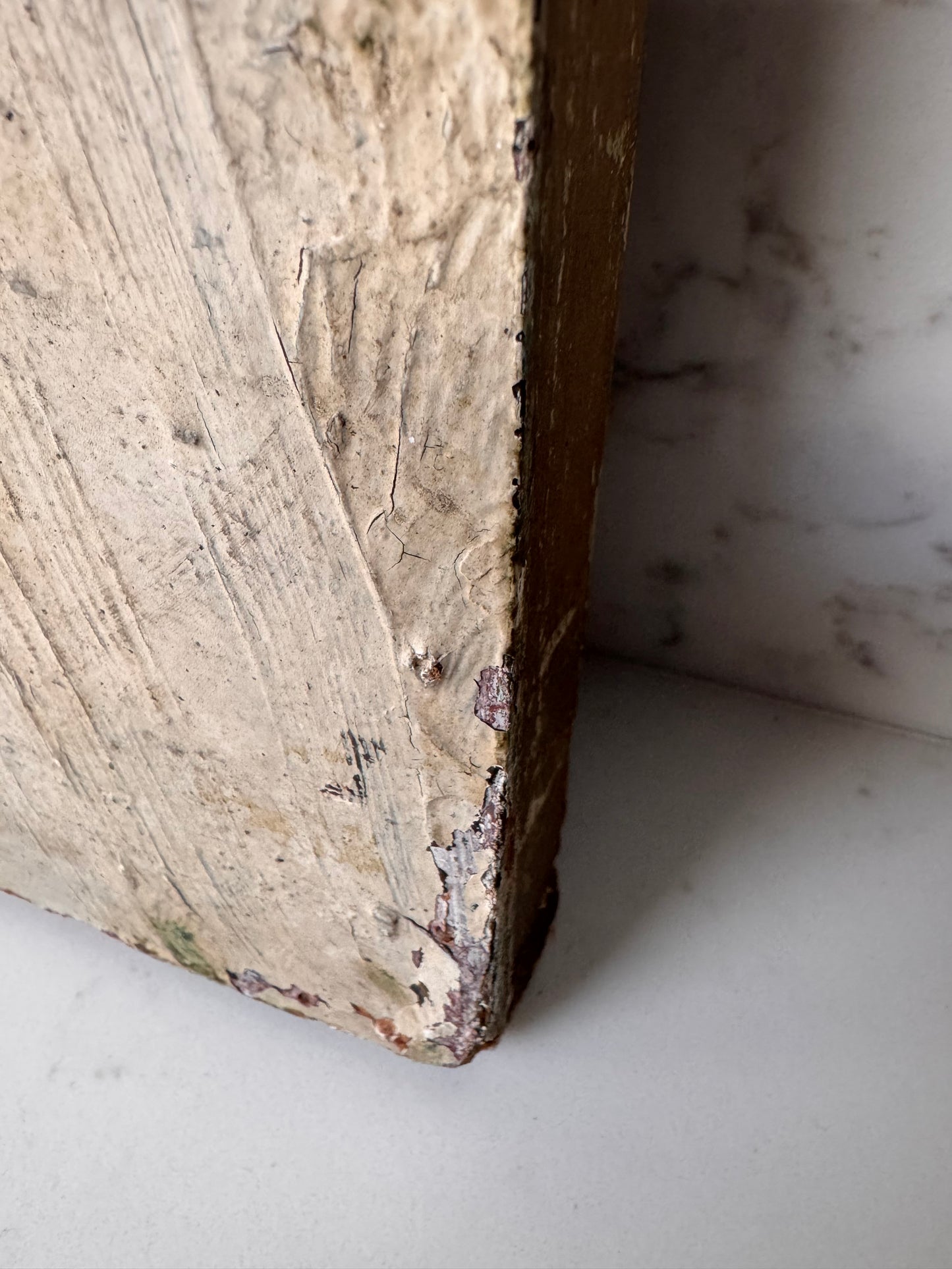 Vintage Large Mid Century Acrylic On Board Of Broadstairs Beach & Jetty