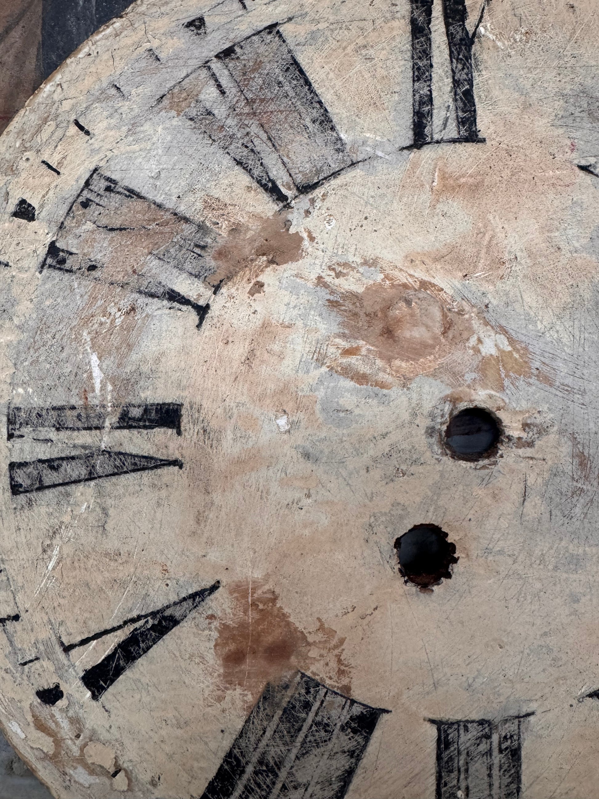 Decorative Antique Wooden Clock Face