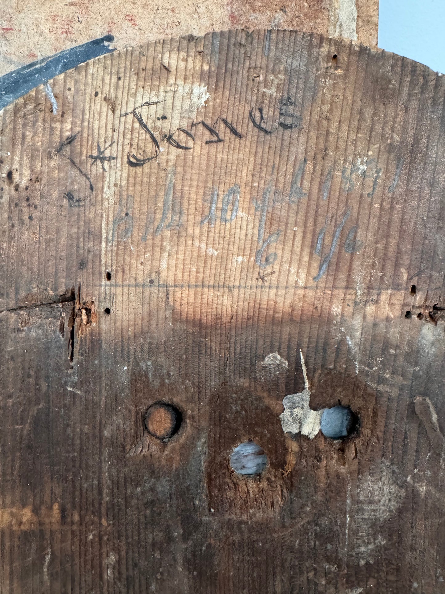 Decorative Antique Wooden Clock Face