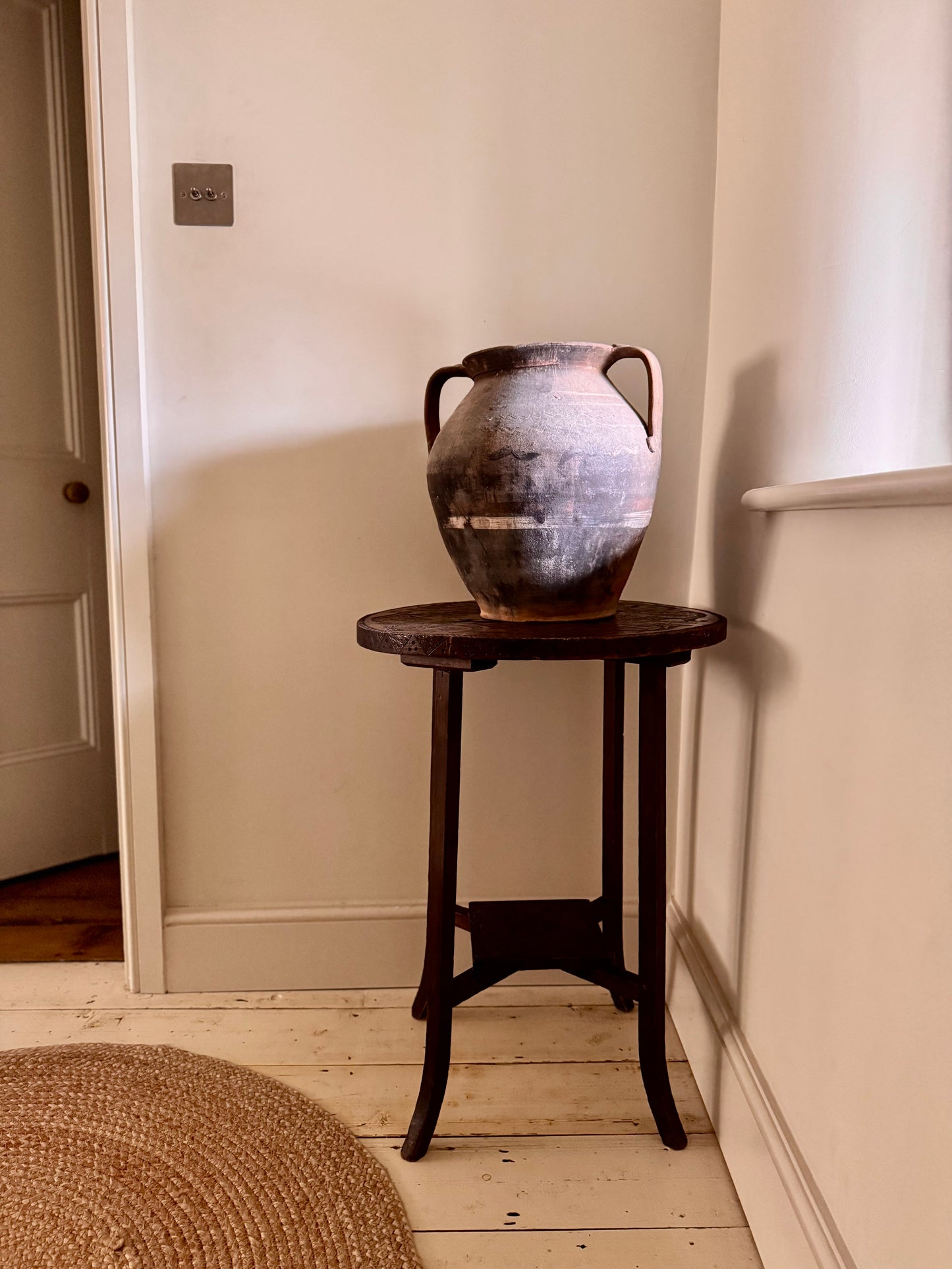 Elegant & Beautifully Carved 2 Tier Side Table