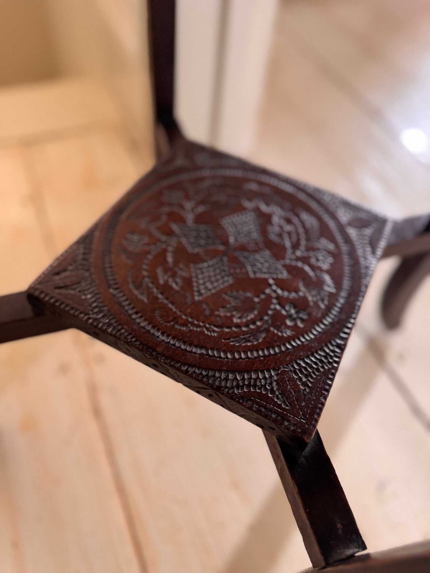 Elegant & Beautifully Carved 2 Tier Side Table