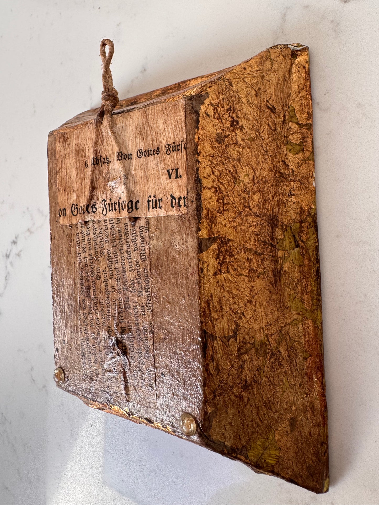 Antique German Silk Flower Love Token Diorama