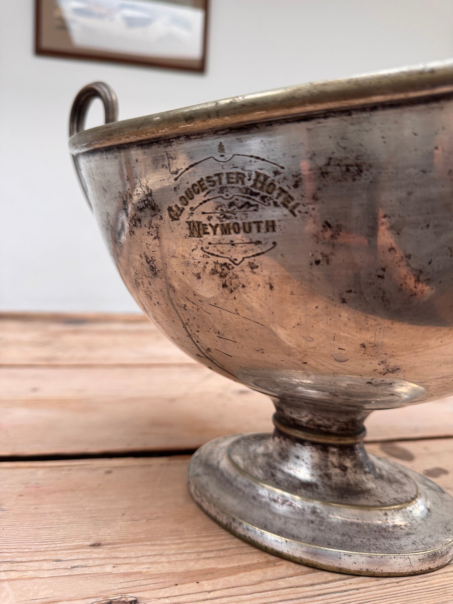 Vintage Footed Two Handled Bowl