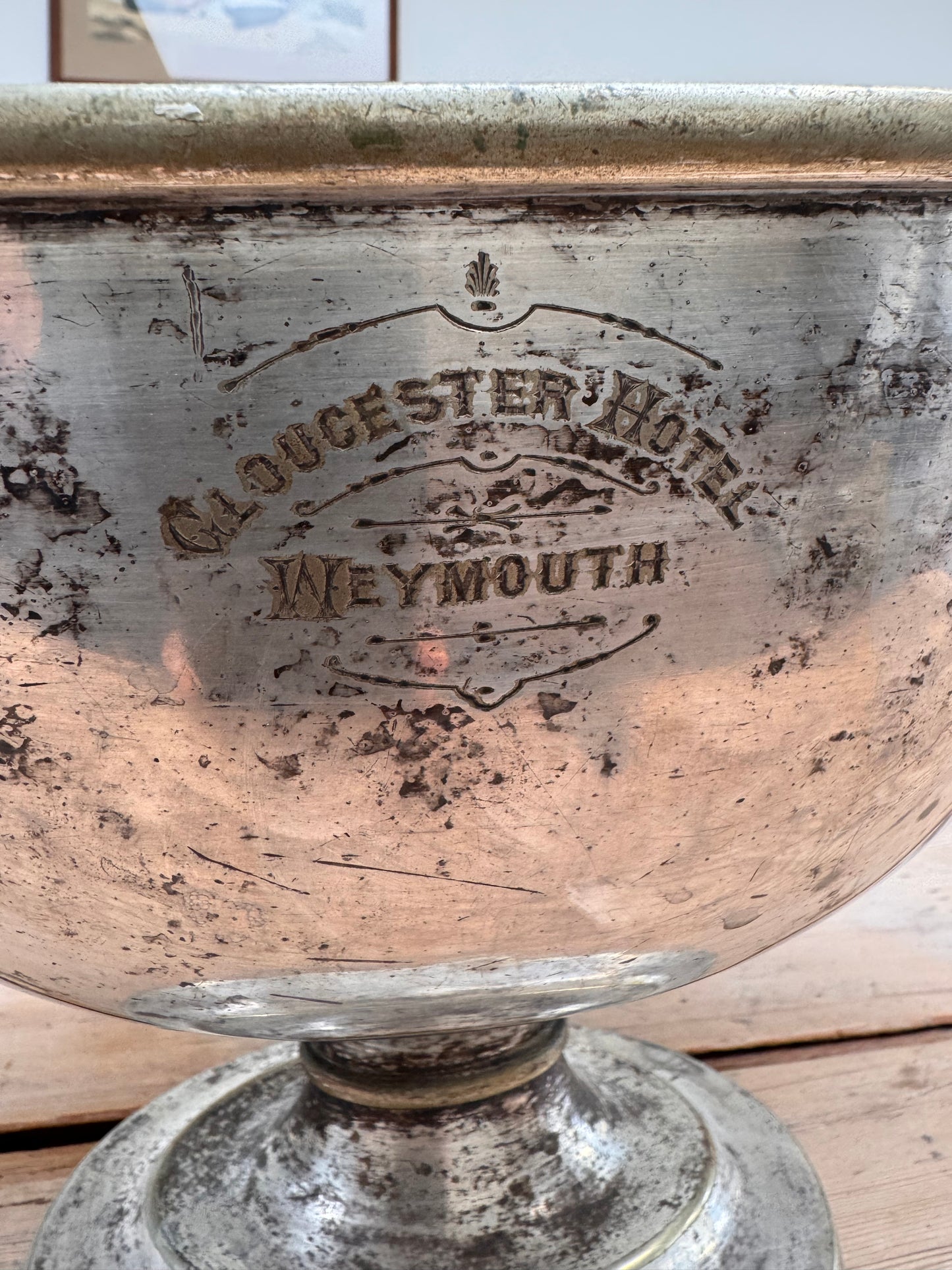 Vintage Footed Two Handled Bowl