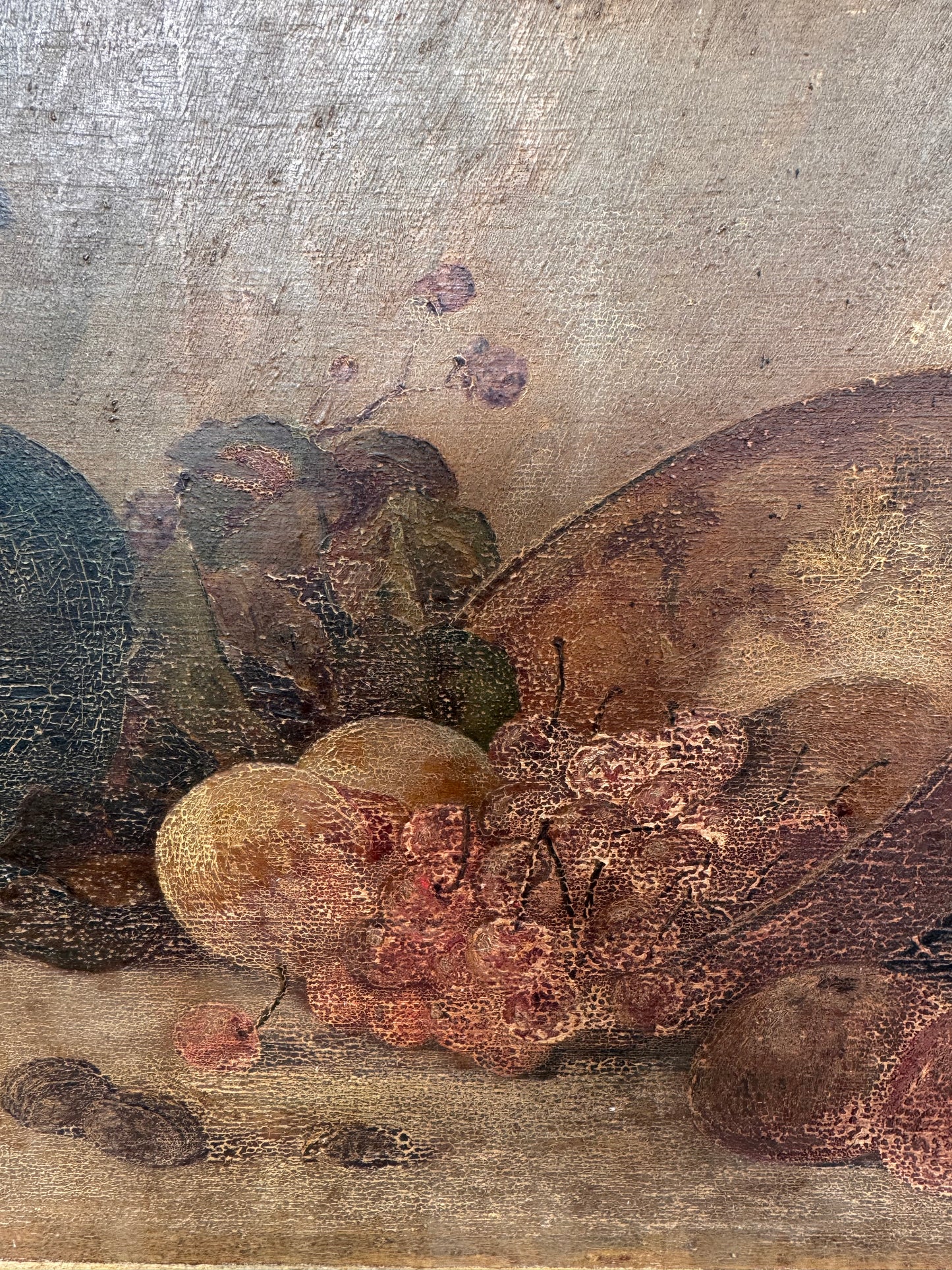 Framed French Still Life Oil On Board
