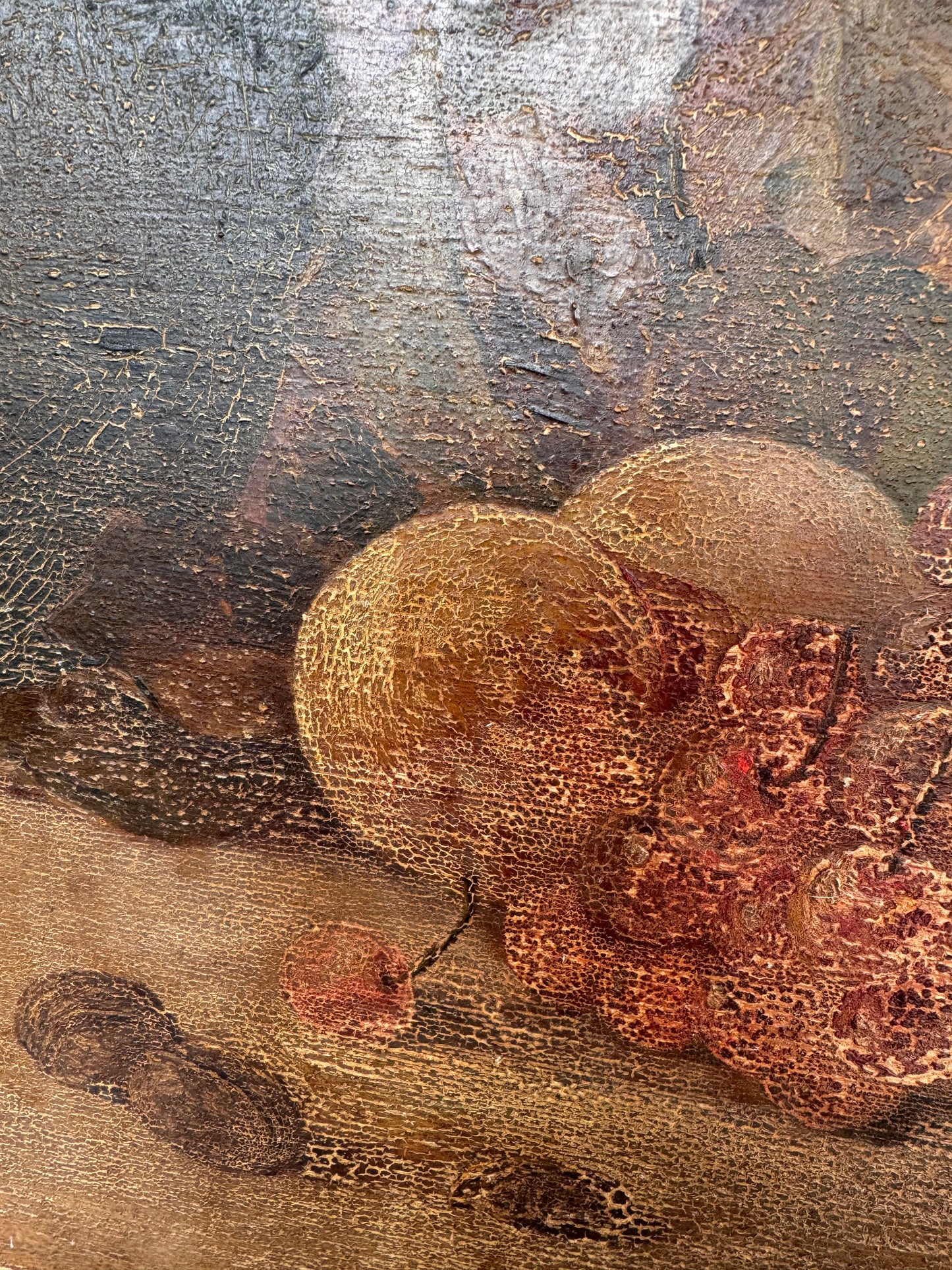 Framed French Still Life Oil On Board