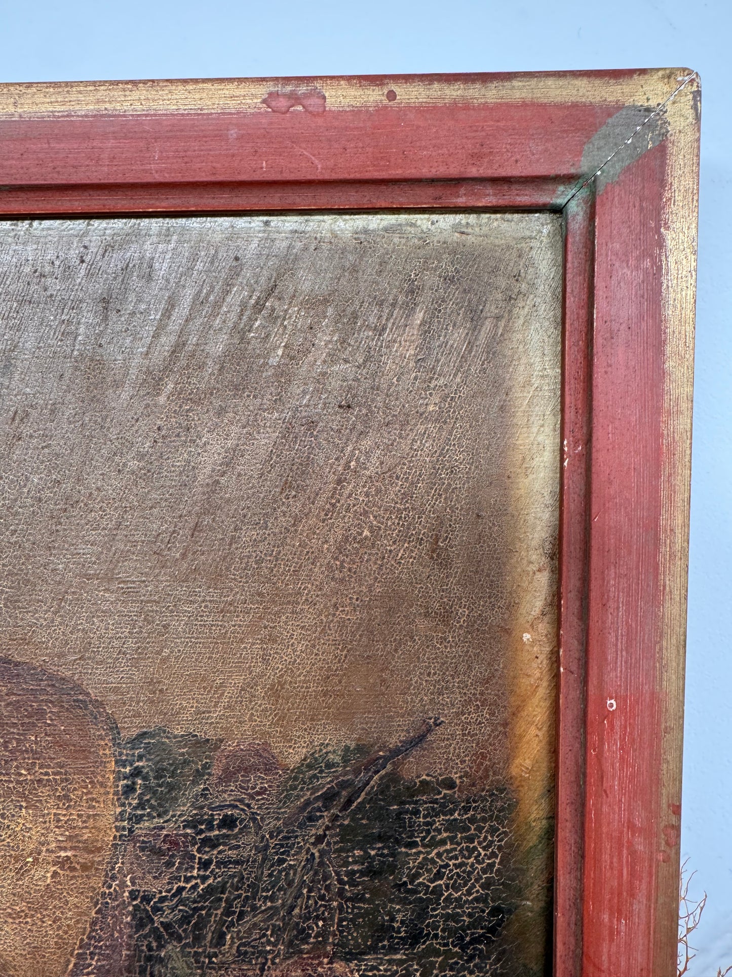 Framed French Still Life Oil On Board