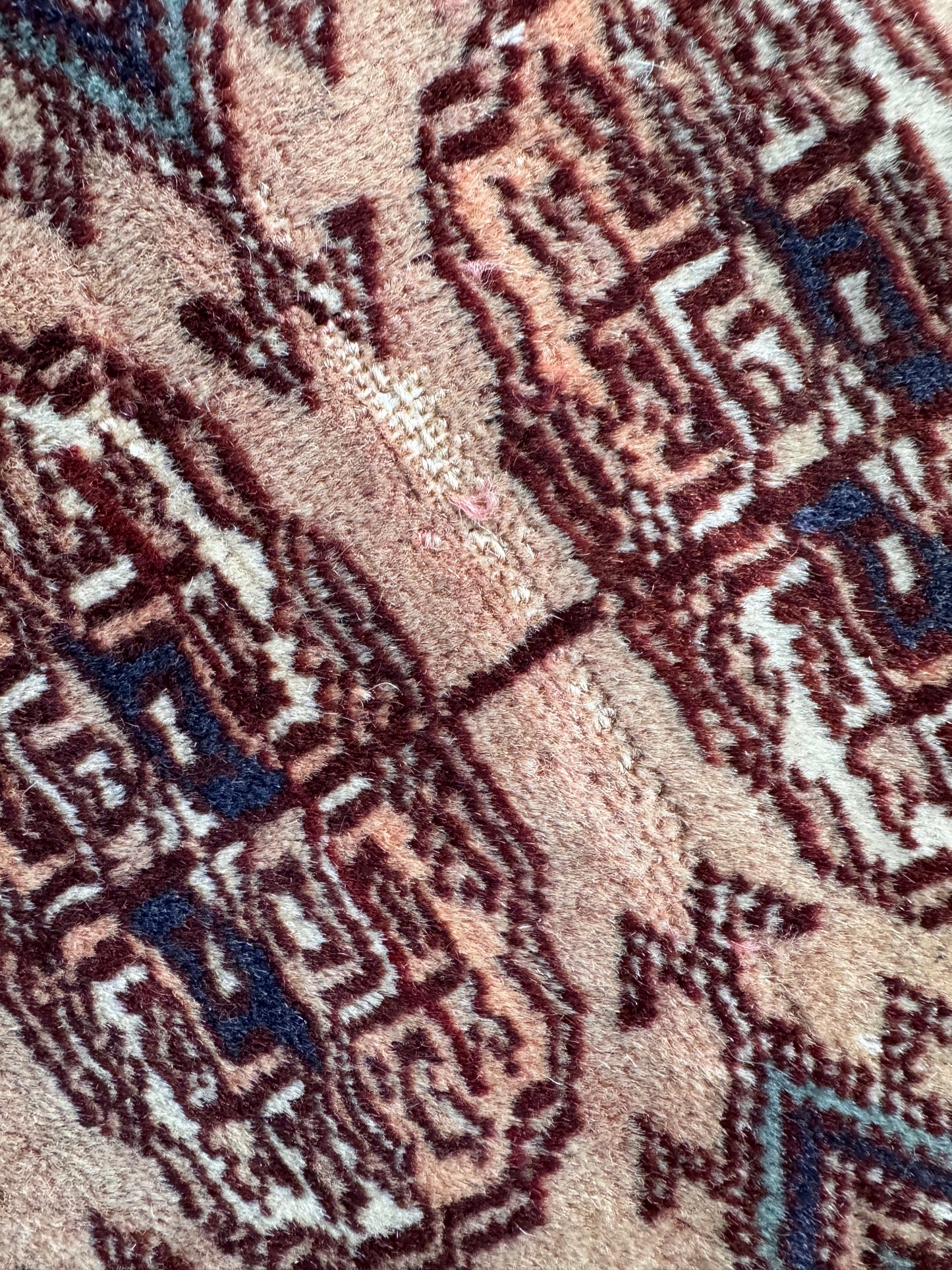 Beautiful Vintage Hand Knotted Tekke Rug