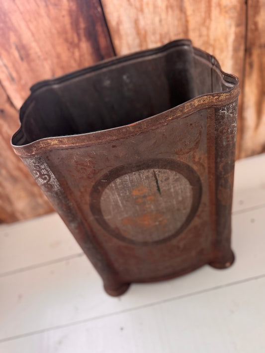 Antique Very Large Ornate Decorative Biscuit Tin