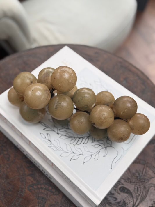 Vintage Large Italian Alabaster Grapes